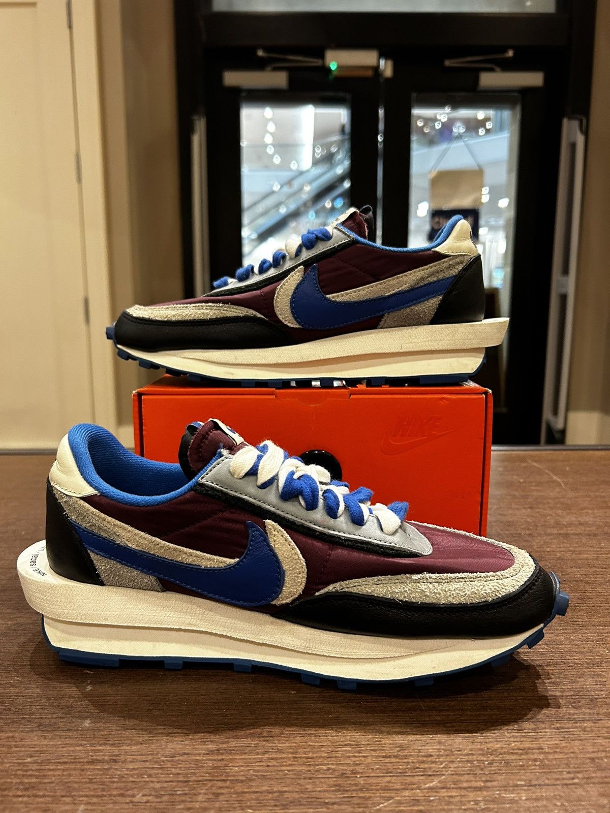 Nike × Sacai × Undercover Nike LD Waffle sacai Undercover Night Maroon Team Royal Size US 7.5 / EU 40-41 - 2 Thumbnail