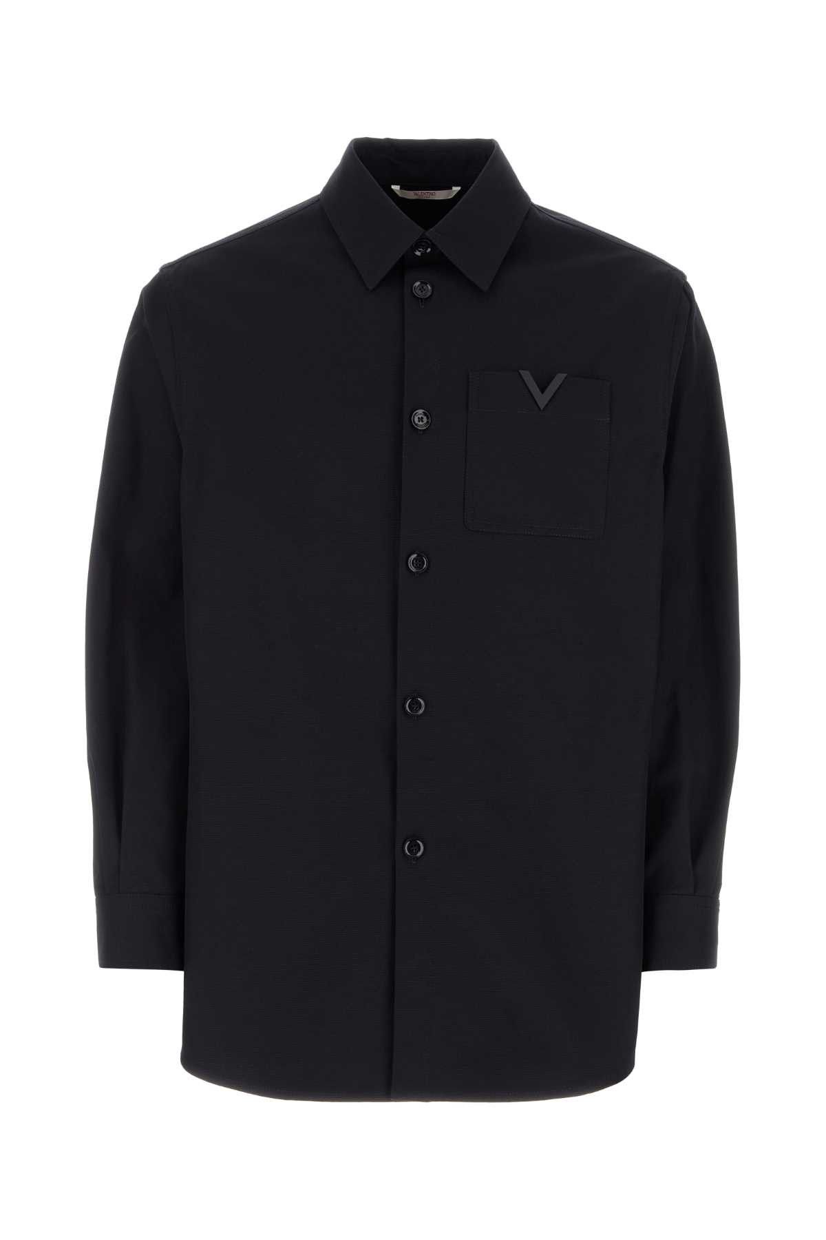 Midnight Blue Stretch Cotton Shirt