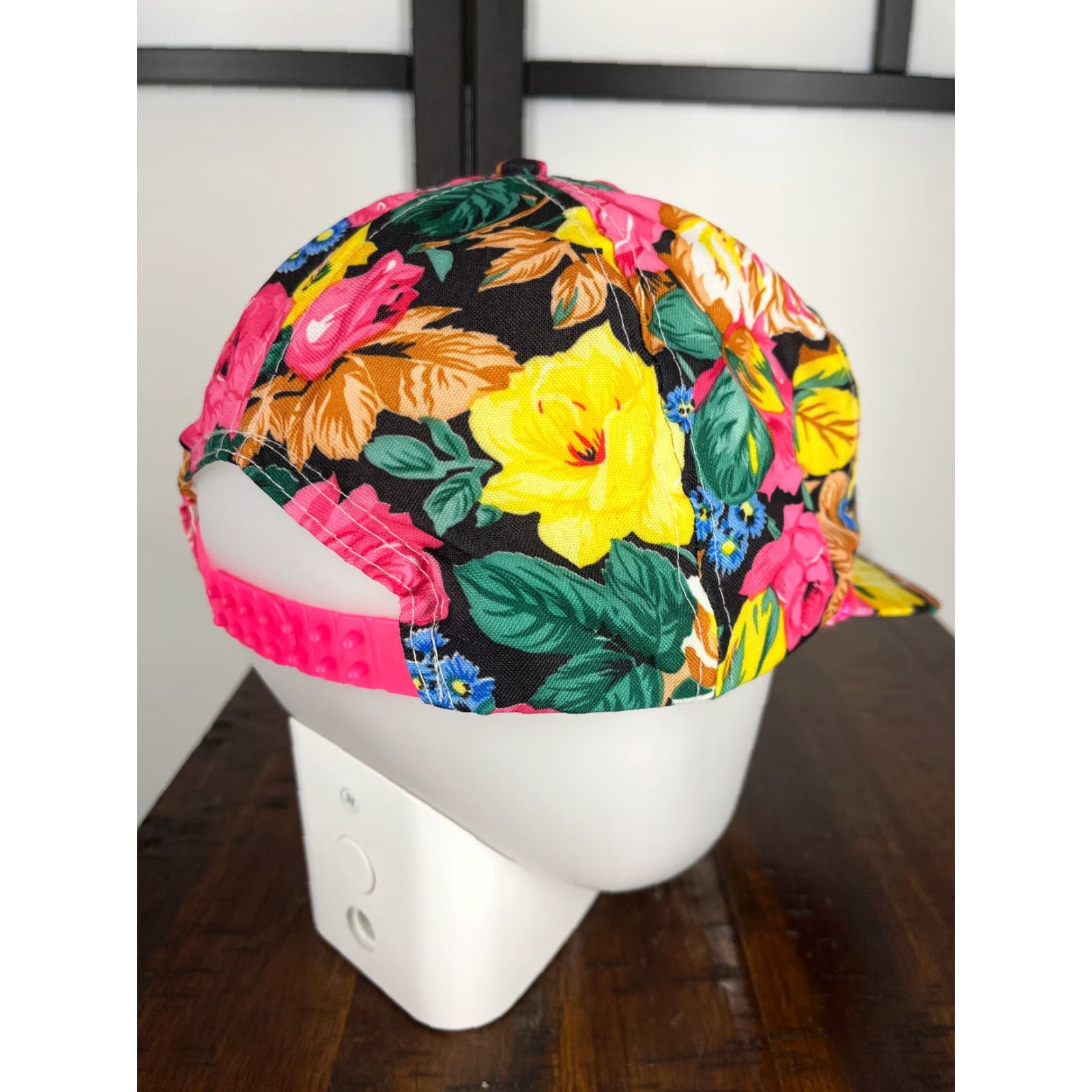 Vintage Pat Headmost Hat Cap Snap Back Adult Pink Floral Hair Community Ballet Young Artists Comunity Arizona Size ONE SIZE - 7 Thumbnail