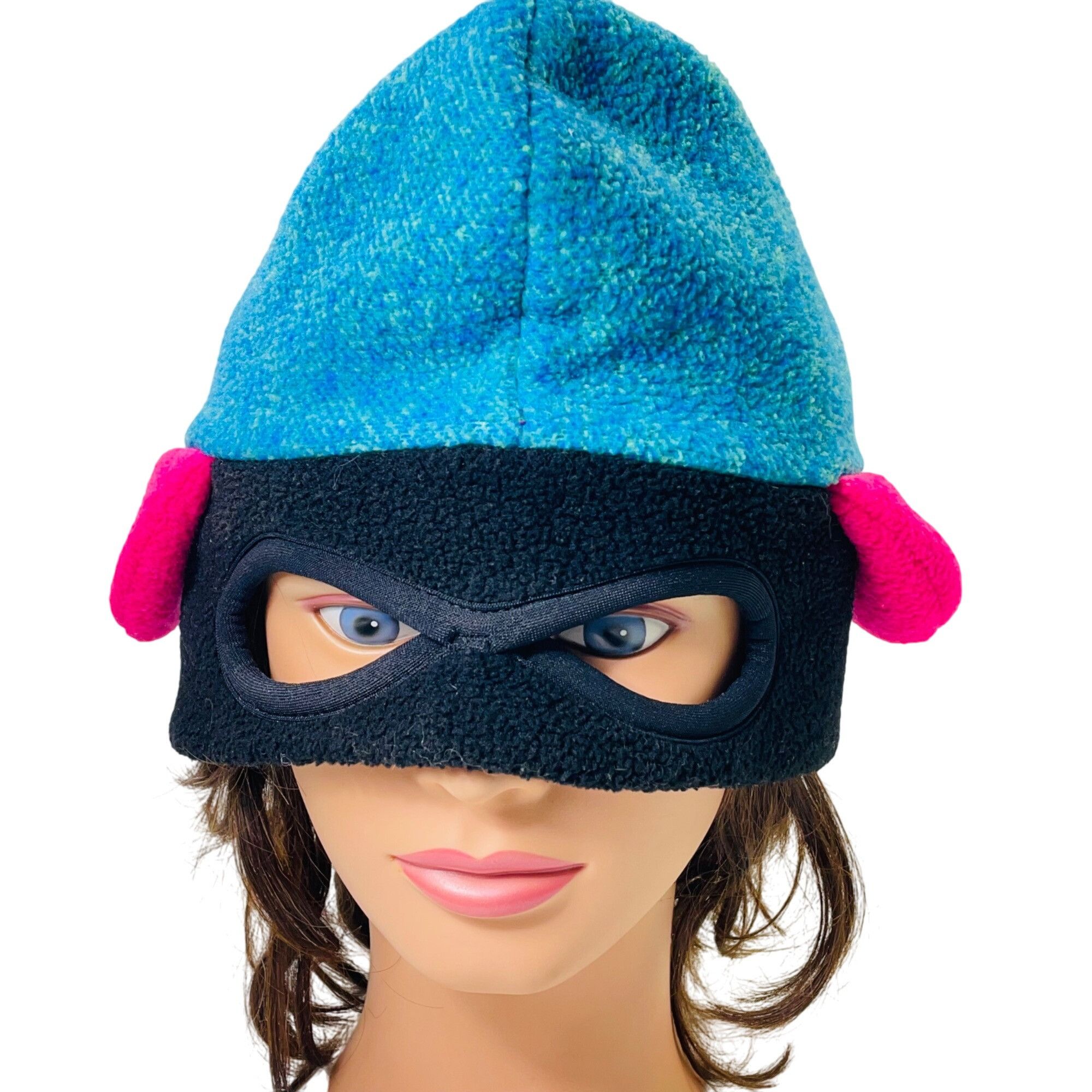Vintage Bula Whimsical Whale Fish Mask Hat For Kids & Adults In Teal Size ONE SIZE - 1 Thumbnail