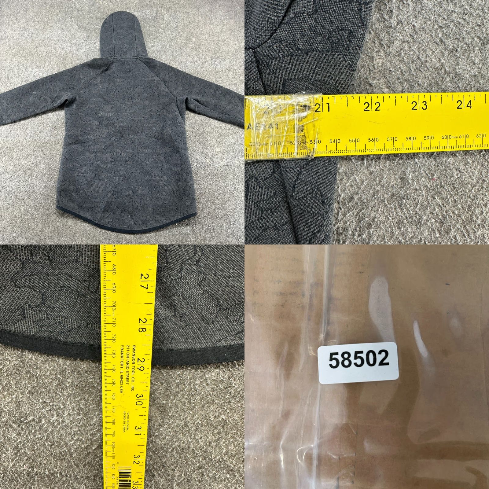 Nike Nike Hoodie Full Zip Mens L Grey Camo Fleece Windrunner Tech Fleece Sweatshirt Sweatshirt Size US L / EU 52-54 / 3 - 11 Thumbnail