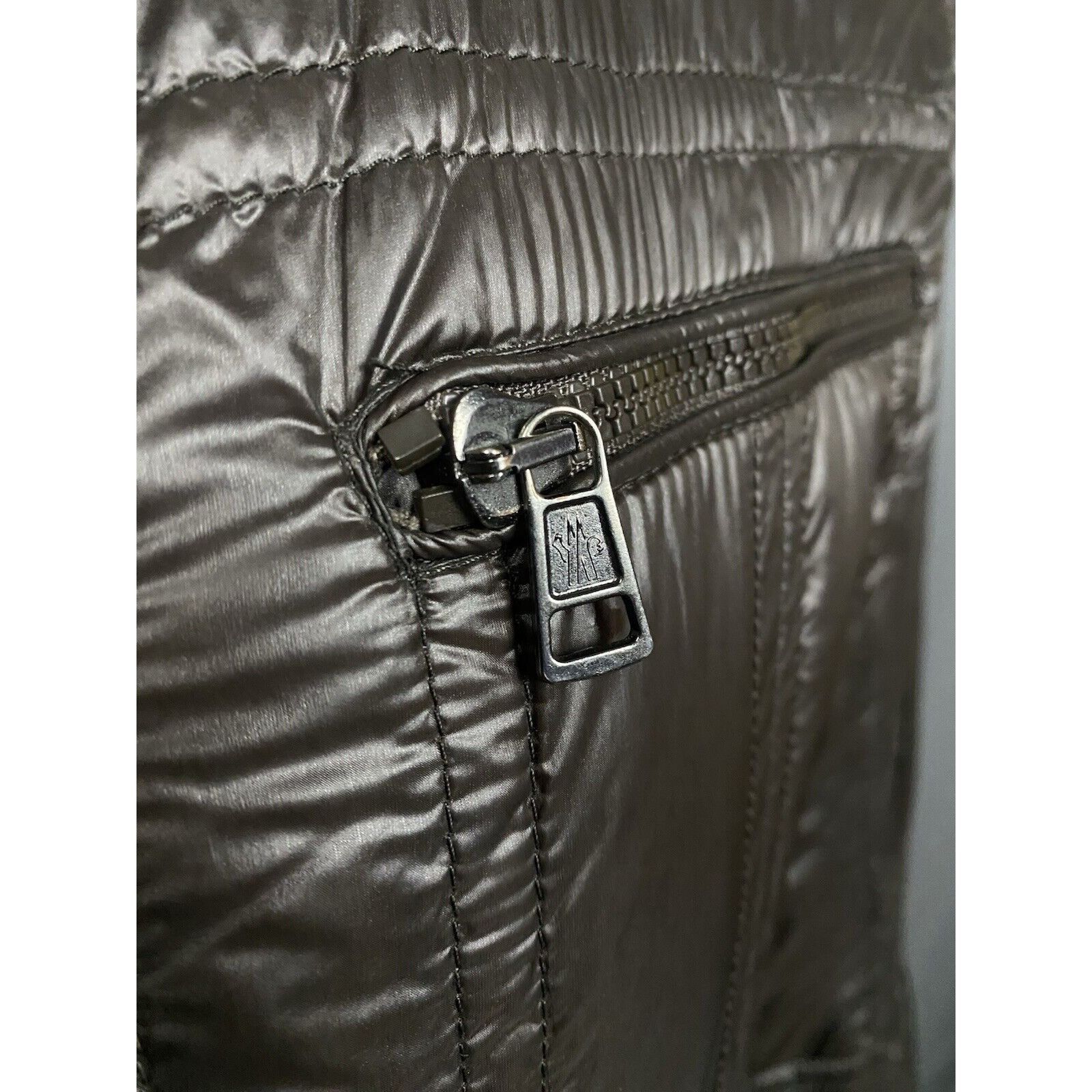 Moncler Moncler Gaetan Giubbotty Men's Brown Down Insulated Sportcoa Size US L / EU 52-54 / 3 - 9 Thumbnail