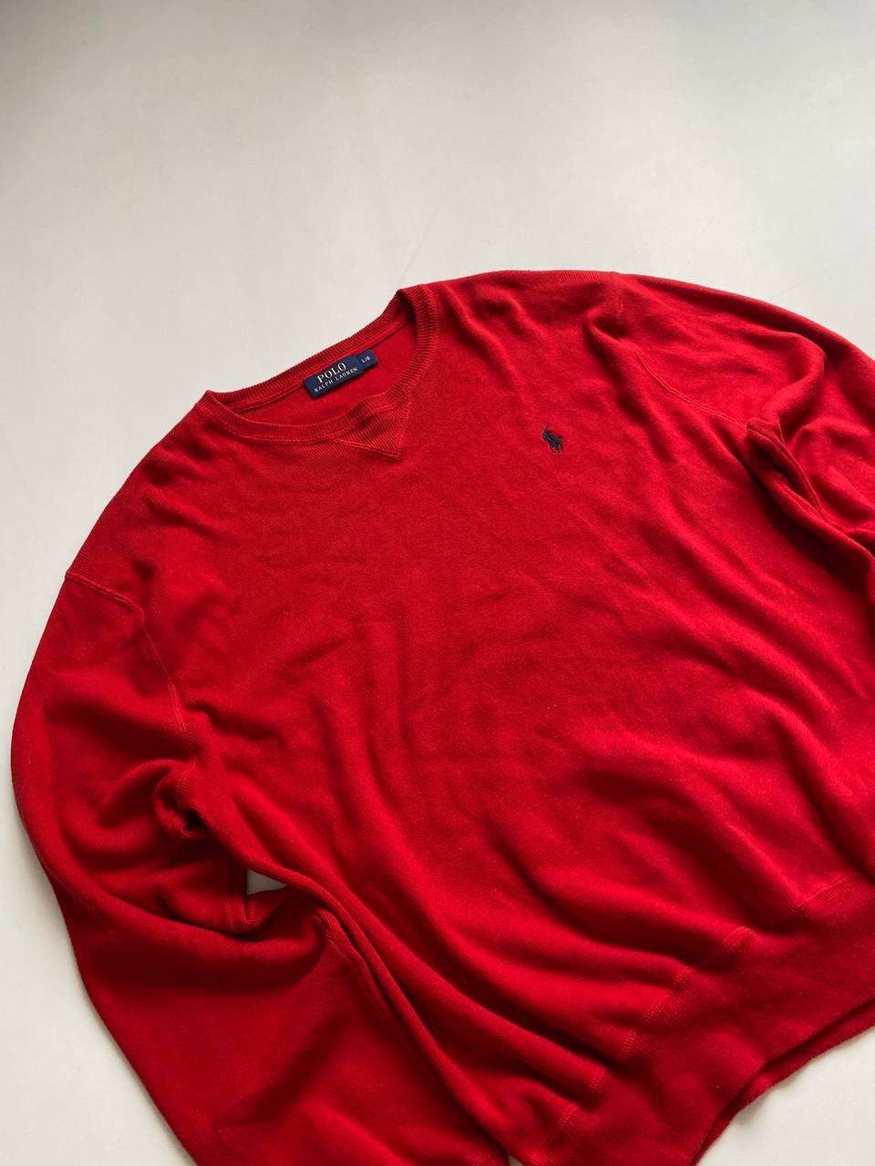 Polo Ralph Lauren × Vintage Polo Ralph Lauren Men's sweater Combed Pullover Ribbed Size US L / EU 52-54 / 3 - 2 Thumbnail