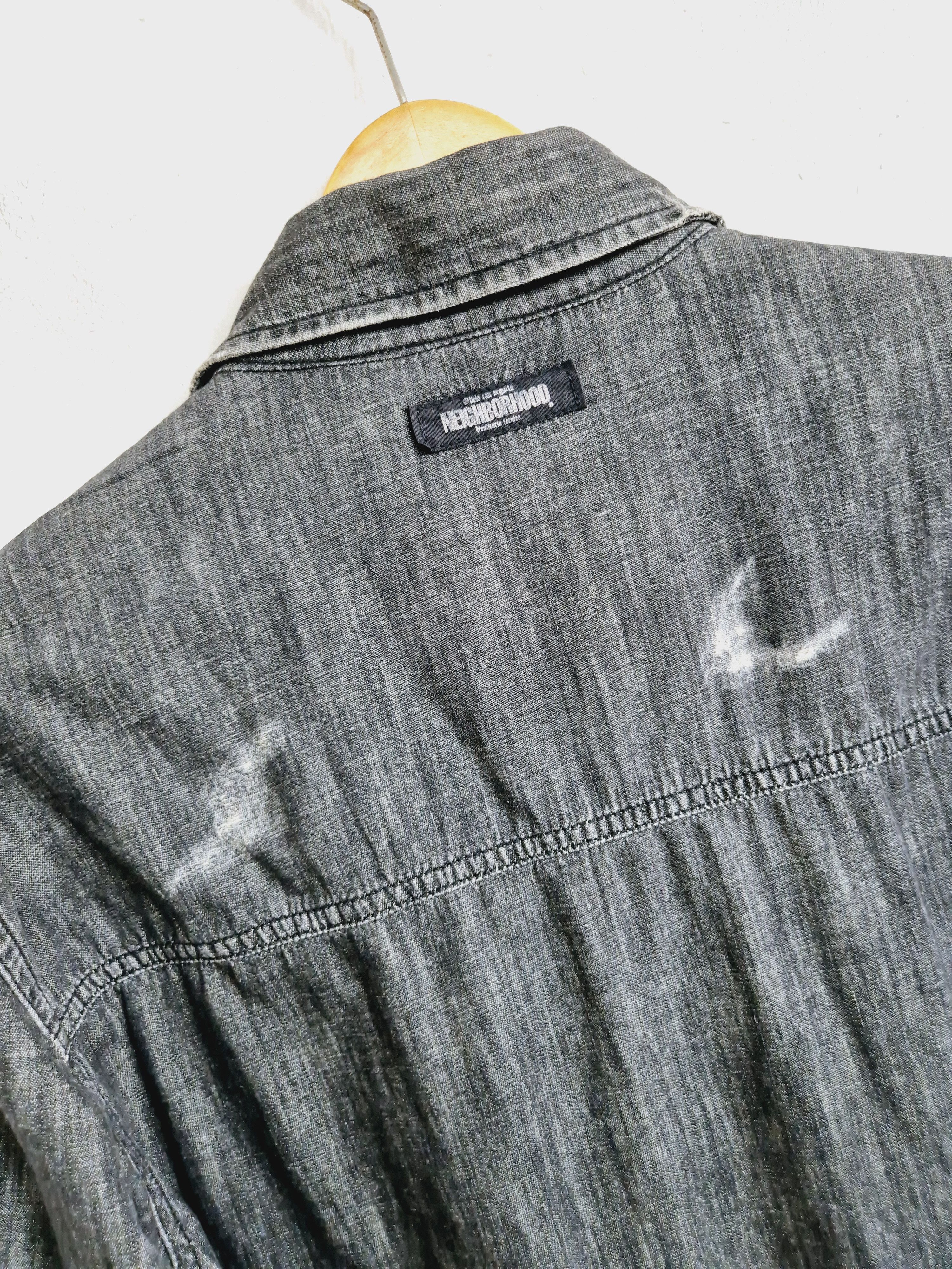 Neighborhood 2005 Neighborhood Distressed Denim Shirt Size US M / EU 48-50 / 2 - 6 Thumbnail