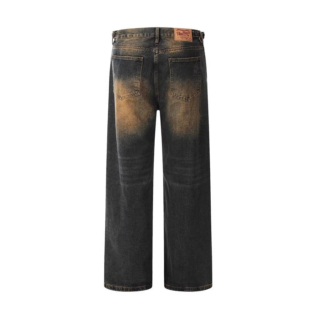 Japanese Brand × Jean Fashion loose men's oversize distressed washed jeans Size US 32 / EU 48 - 2 Thumbnail