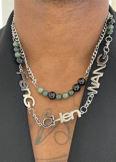 Feng Chen Wang Feng Chen Wang Jade and Onyx Necklace Size ONE SIZE - 3 Thumbnail