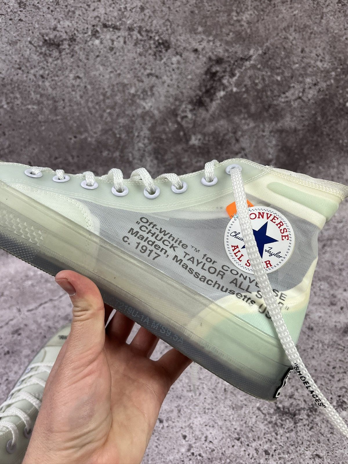 Converse × Off-White Off-White x Converse Chuck Taylor 70 Vulcanized Virgil Abloh Size US 9.5 / EU 42-43 - 8 Thumbnail