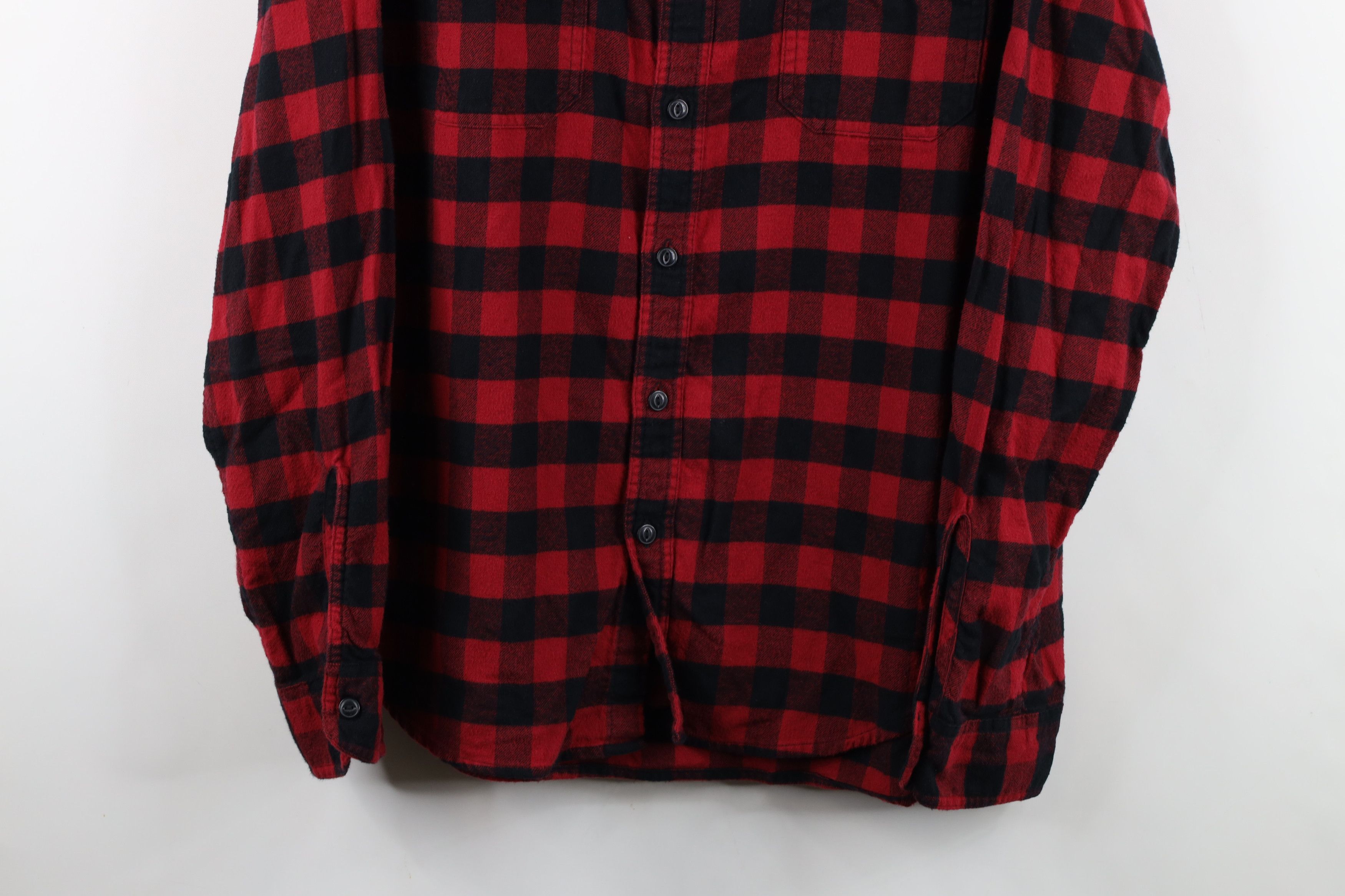 J.Crew J Crew Buffalo Plaid Flannel Collared Button Shirt Cotton Size US L / EU 52-54 / 3 - 3 Thumbnail