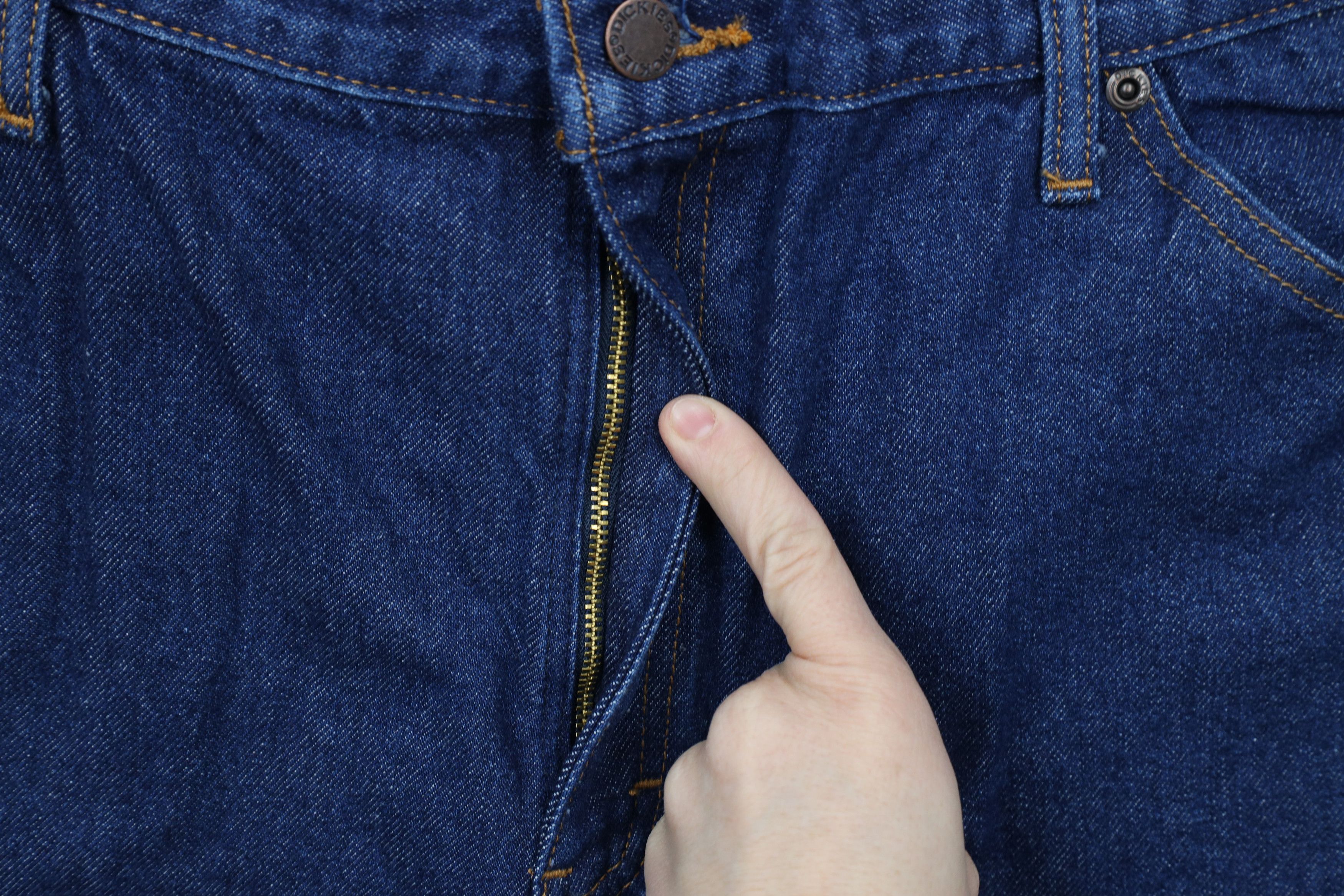 Dickies × Vintage Deadstock Vintage Y2K Dickies Wide Leg Dungaree Denim Jeans Size US 38 / EU 54 - 5 Thumbnail