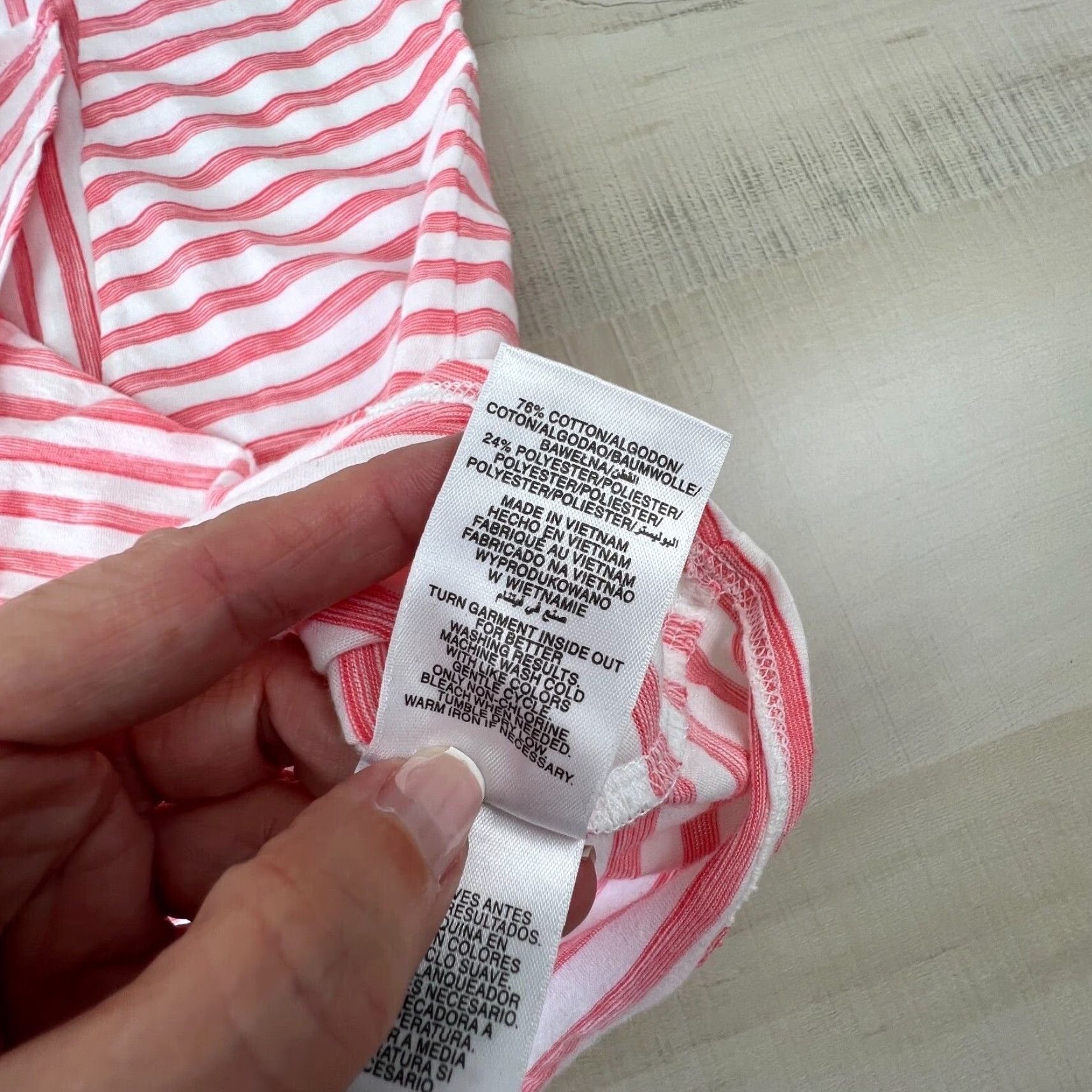 Jones New York Jones New York Womens Top Large Pink White Striped Knit Shirt Tie Front Size L / US 10 / IT 46 - 4 Thumbnail