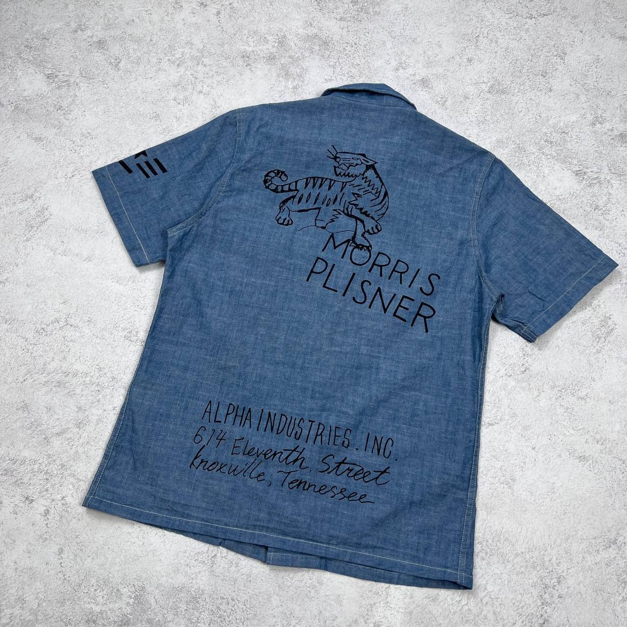 Alpha Industries Alpha Industries Men's Chambray Shirt Military Graphic Size US S / EU 44-46 / 1 - 8 Thumbnail