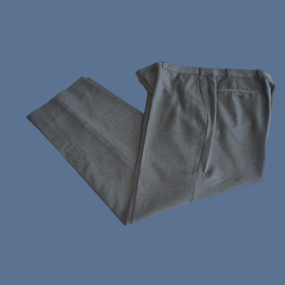 Vintage Chiari Angelico Italian Wool Pants Men 36S Flat Front Modern Gray Dress Pants Slimming Pockets Belt Loops Charismatic Office Mens) Size US 36 / EU 52 - 1 Thumbnail