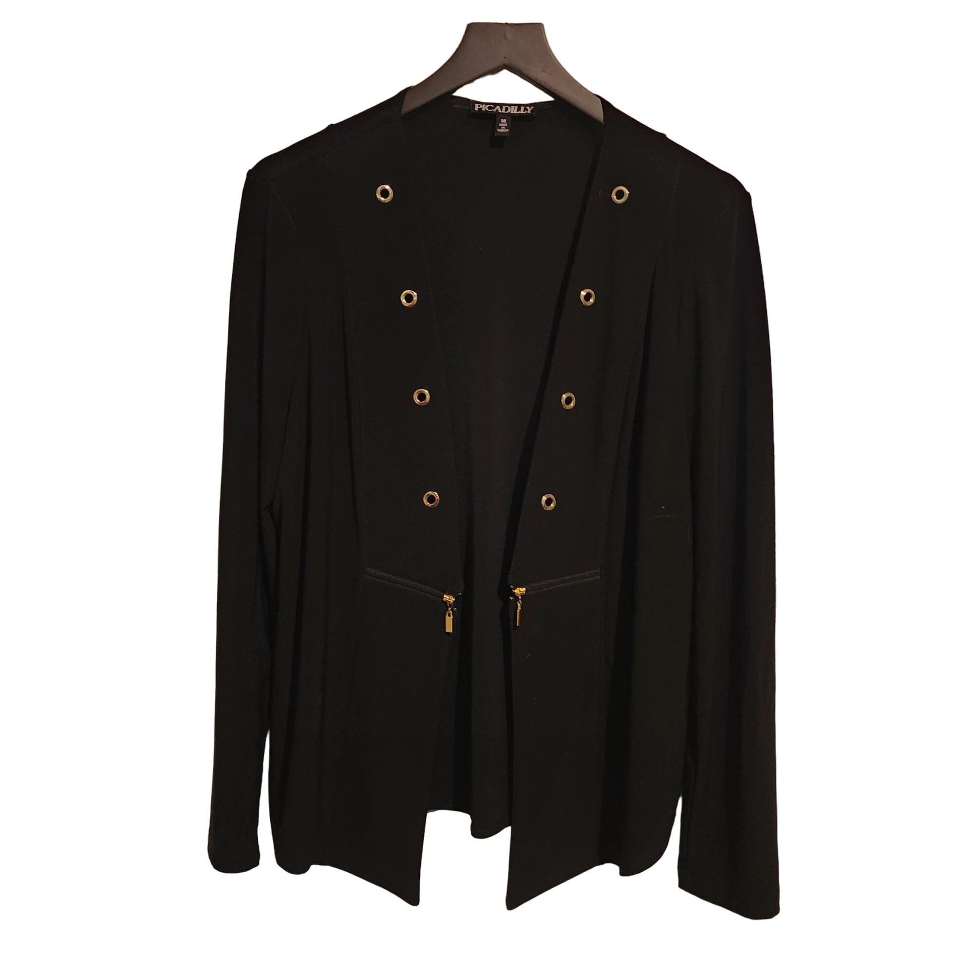 Other PICADILLY Black Gold Blazer Type Jacket Womens size M Size M / US 6-8 / IT 42-44 - 1 Thumbnail