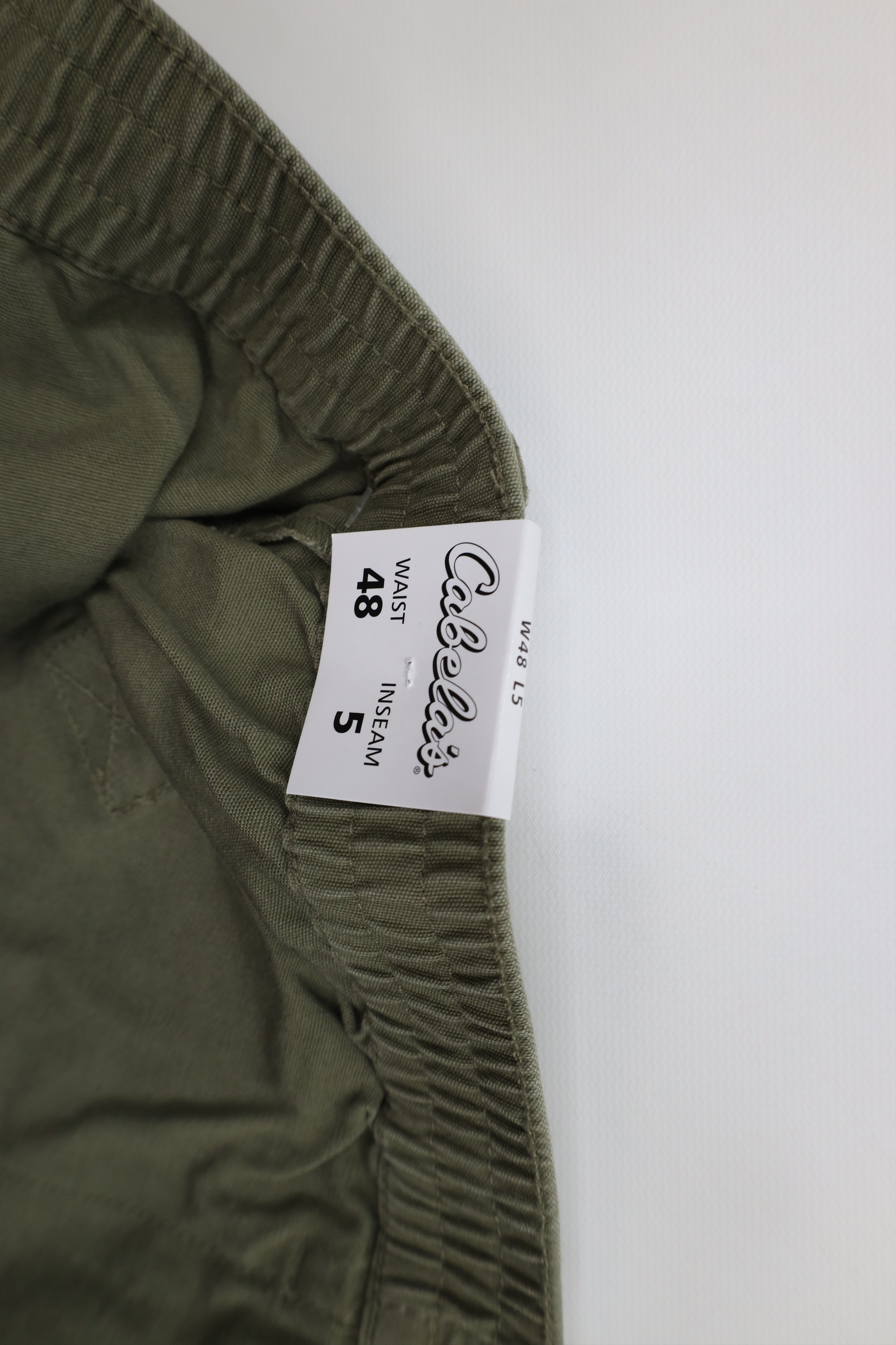 Cabelas × Vintage Deadstock Vintage Y2K Cabelas Knee Canvas Cargo Shorts Green Size US 44 / EU 60 - 8 Thumbnail