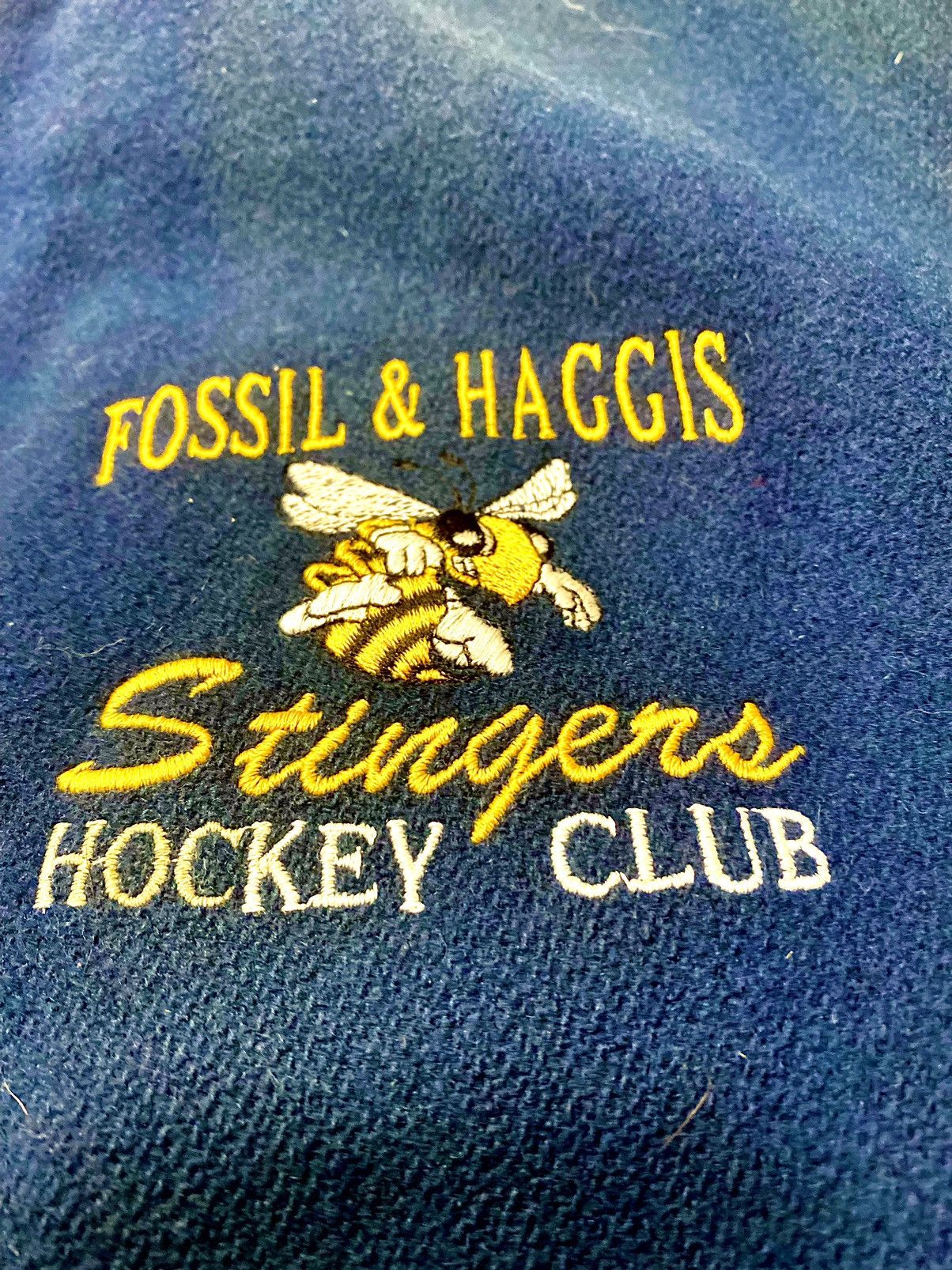 Vintage Jacket Canada Stringers Hockey Club Fossil&Haggis Vintage Size US XL / EU 56 / 4 - 3 Thumbnail