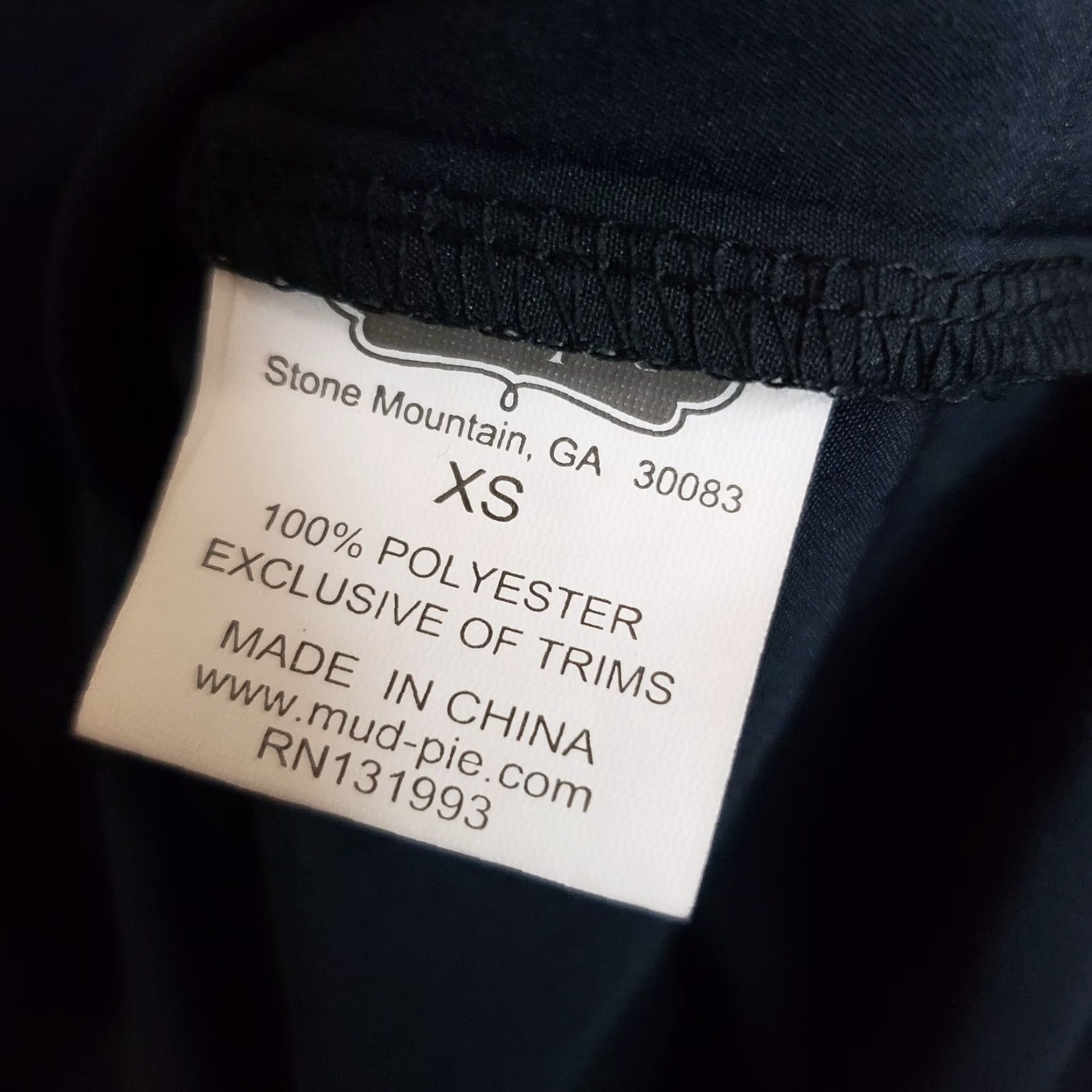 Vintage Mud Pie Blouse Tunic Womens XS Solid Black Long Sleeve Ruffle Neck Size XS / US 0-2 / IT 36-38 - 7 Thumbnail
