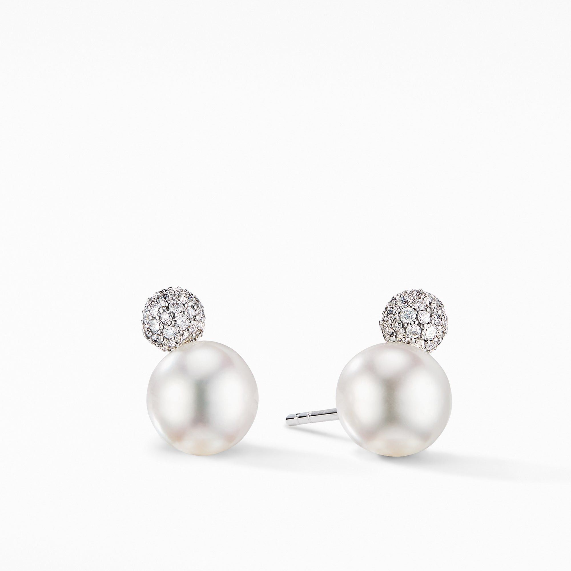 David Yurman o1w1db10325 Earrings in 18K White Gold & Pearls and Diamonds Size ONE SIZE - 1 Preview