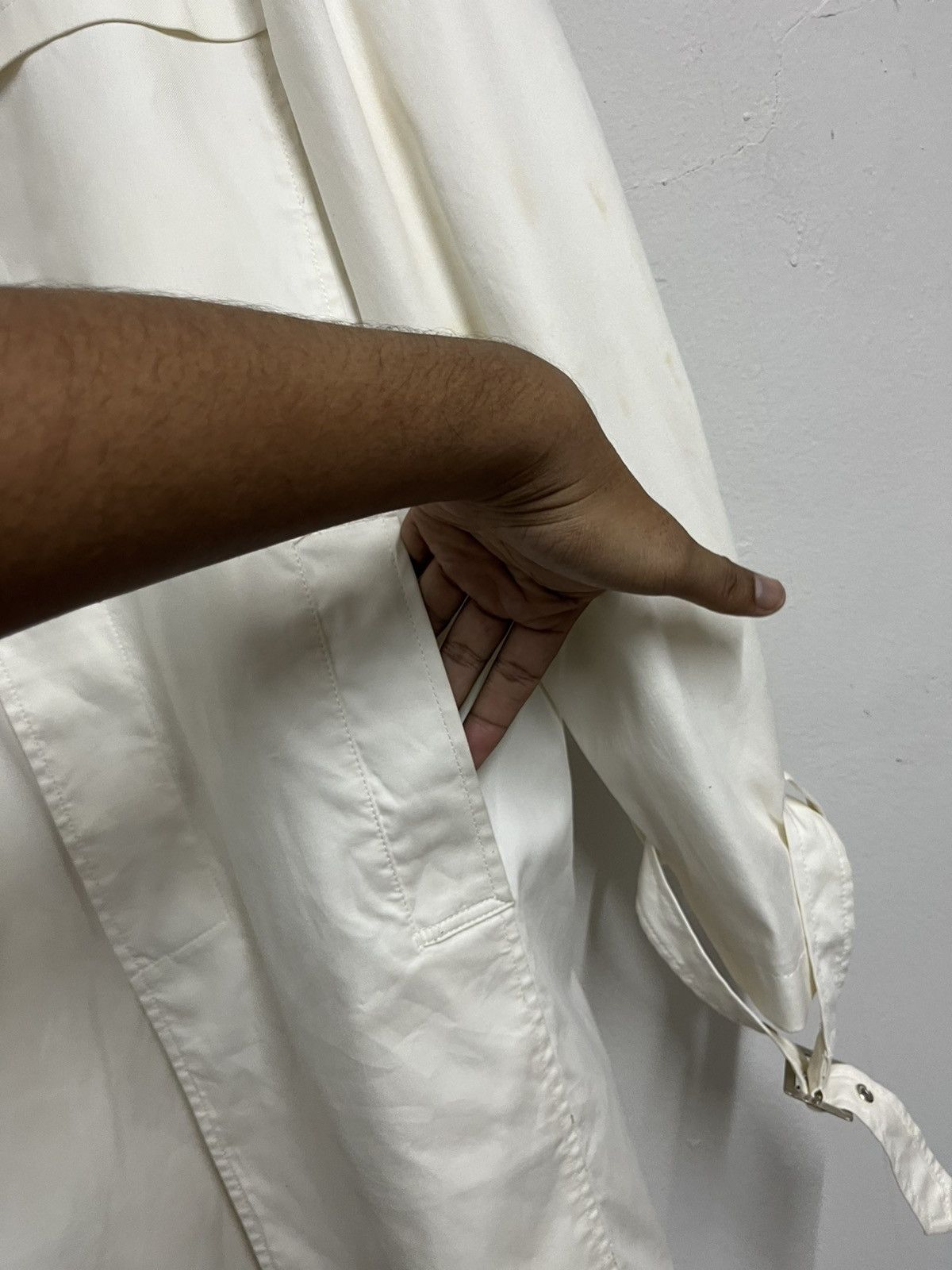 Yohji Yamamoto 💥Vintage 80s Yohji Yamamoto AAR Avant Garde Long Jackets Size US L / EU 52-54 / 3 - 6 Thumbnail