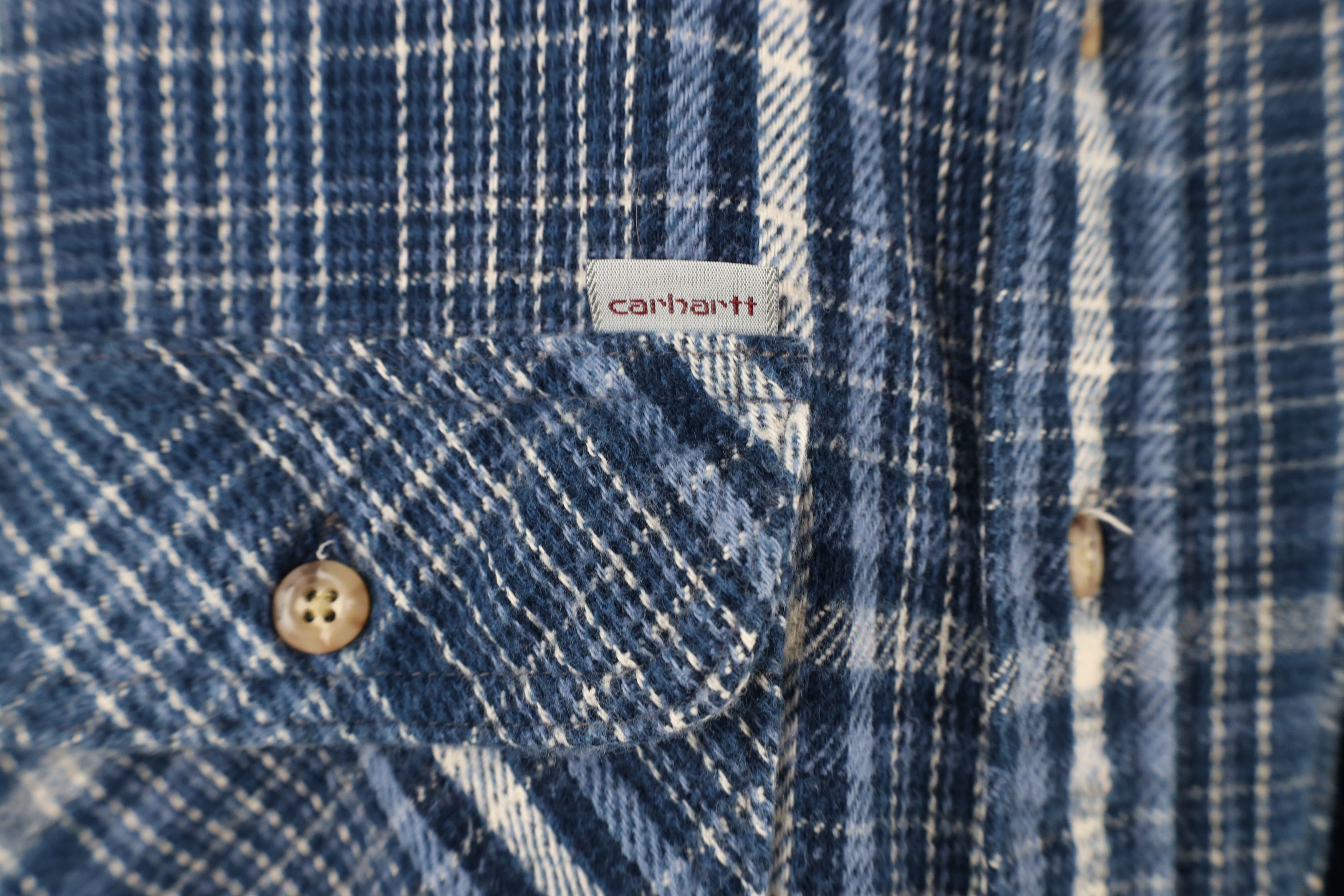 Carhartt × Vintage Vintage 90s Carhartt Heavyweight Collared Button Shirt USA Size US XXL / EU 58 / 5 - 5 Thumbnail