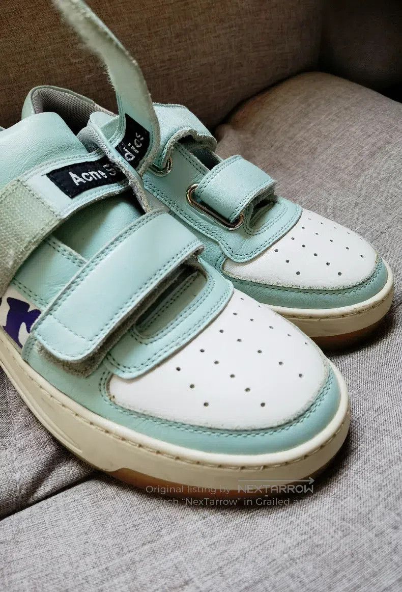 Acne Studios Acne Studios Velcro Pure Cowhide Low-Top White Sneakers wi Size US 6.5 / IT 36.5 - 4 Thumbnail