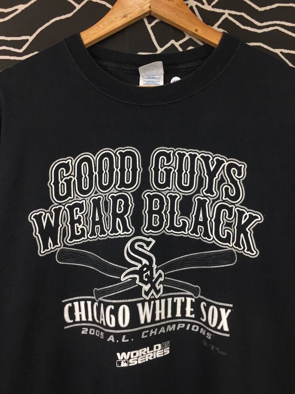 MLB × Vintage Vtg 00s MLB Chicago White Sox Good Guys Wear Black Tee Size US XXL / EU 58 / 5 - 3 Thumbnail