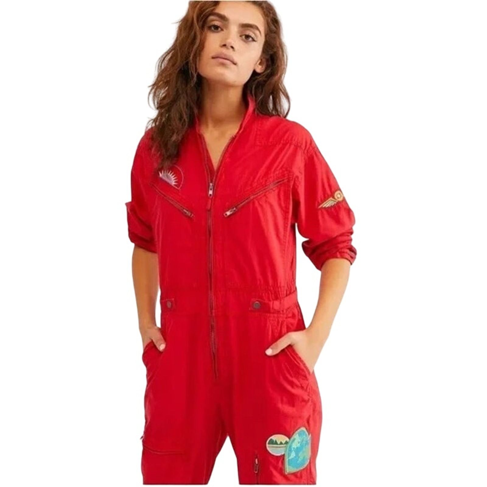 Free People Free People Lena Flight Jumpsuit Size 27" / US 4 / IT 40 - 12 Thumbnail