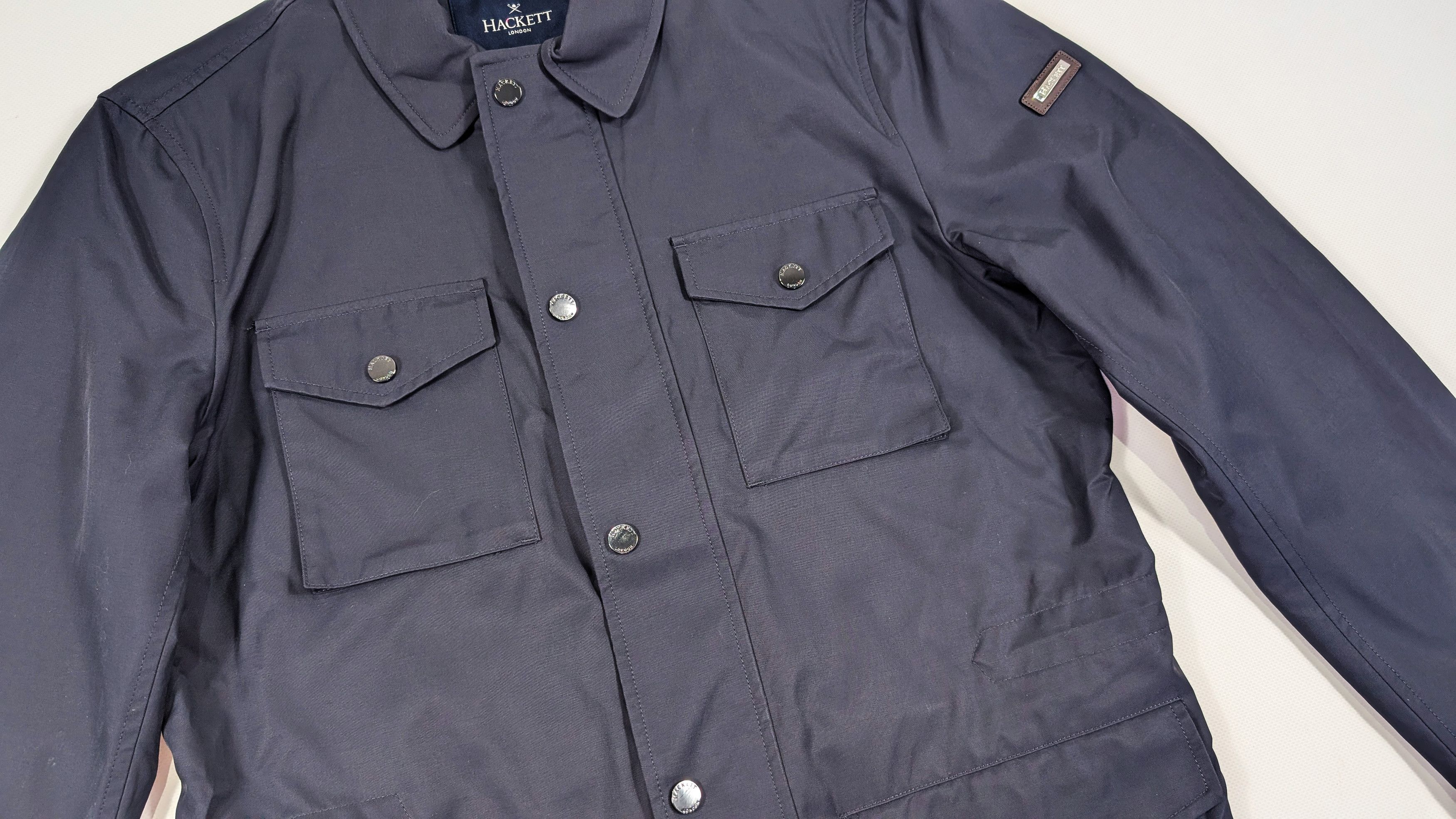 Hackett Hackett London Navy Water Resistant Utility Field Jacket Size US S / EU 44-46 / 1 - 6 Thumbnail