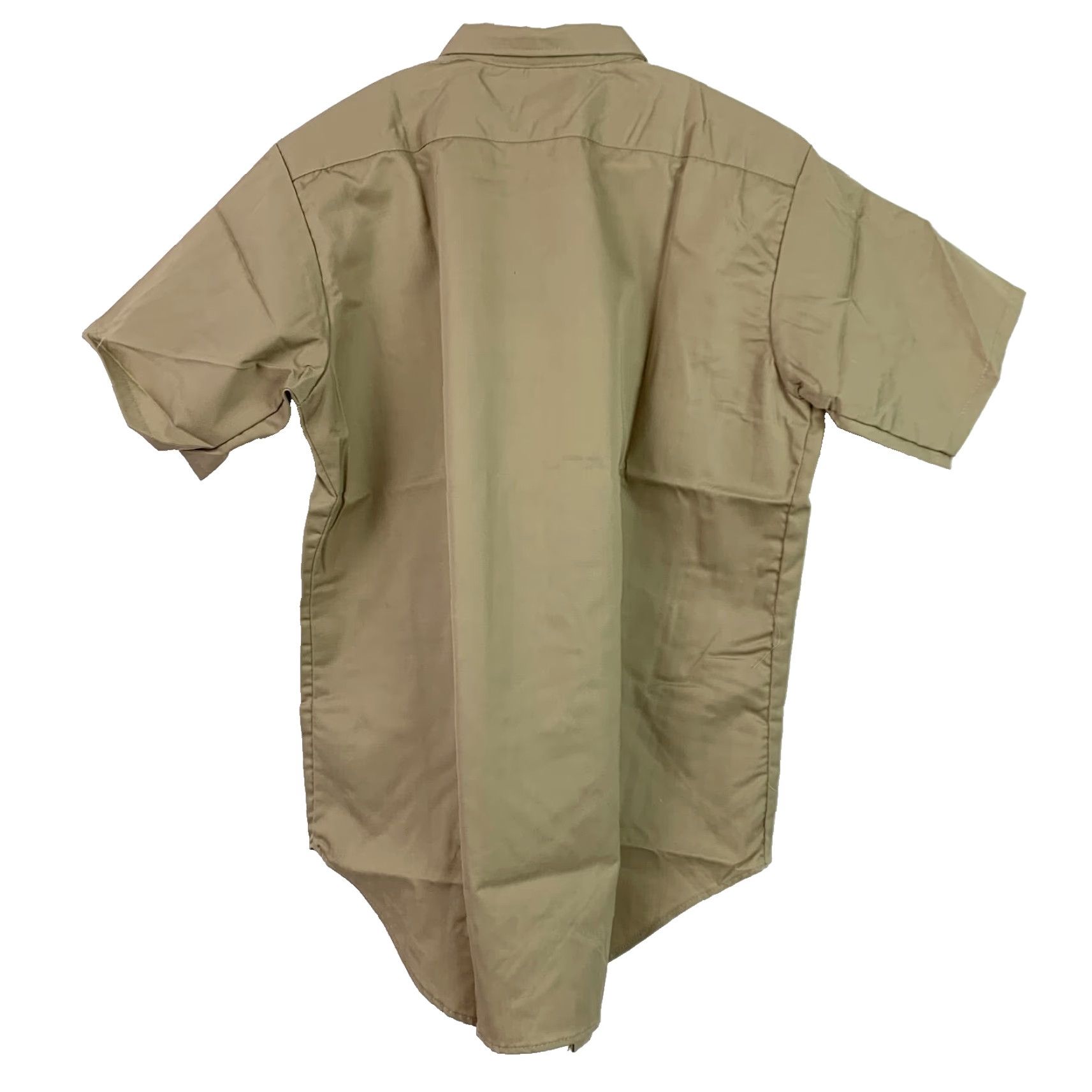 Vintage VINTAGE Key Imperial Never Iron Deadstock Work Shirt Short Sleeve Medium B Brown 1970s Cotton Blend Button-Front Military/Landgirl Mens Size US M / EU 48-50 / 2 - 8 Thumbnail