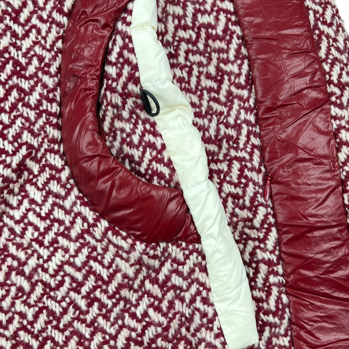 Moncler Grenoble Red Moncler Grenoble Penny Tweed Wool Down Jacket Size XS / US 0-2 / IT 36-38 - 7 Thumbnail