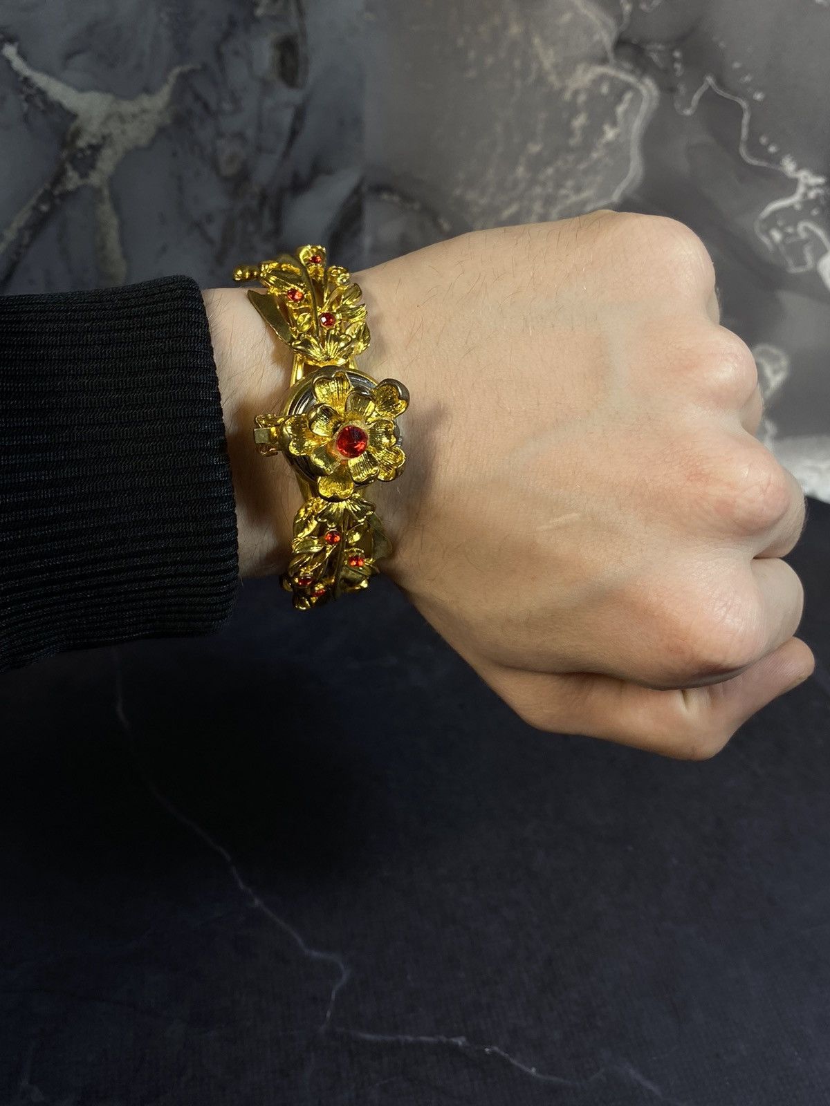 Jewelry Vintage Gold Ornate Bracelet Watch, Japanese Brand Size ONE SIZE - 2 Thumbnail