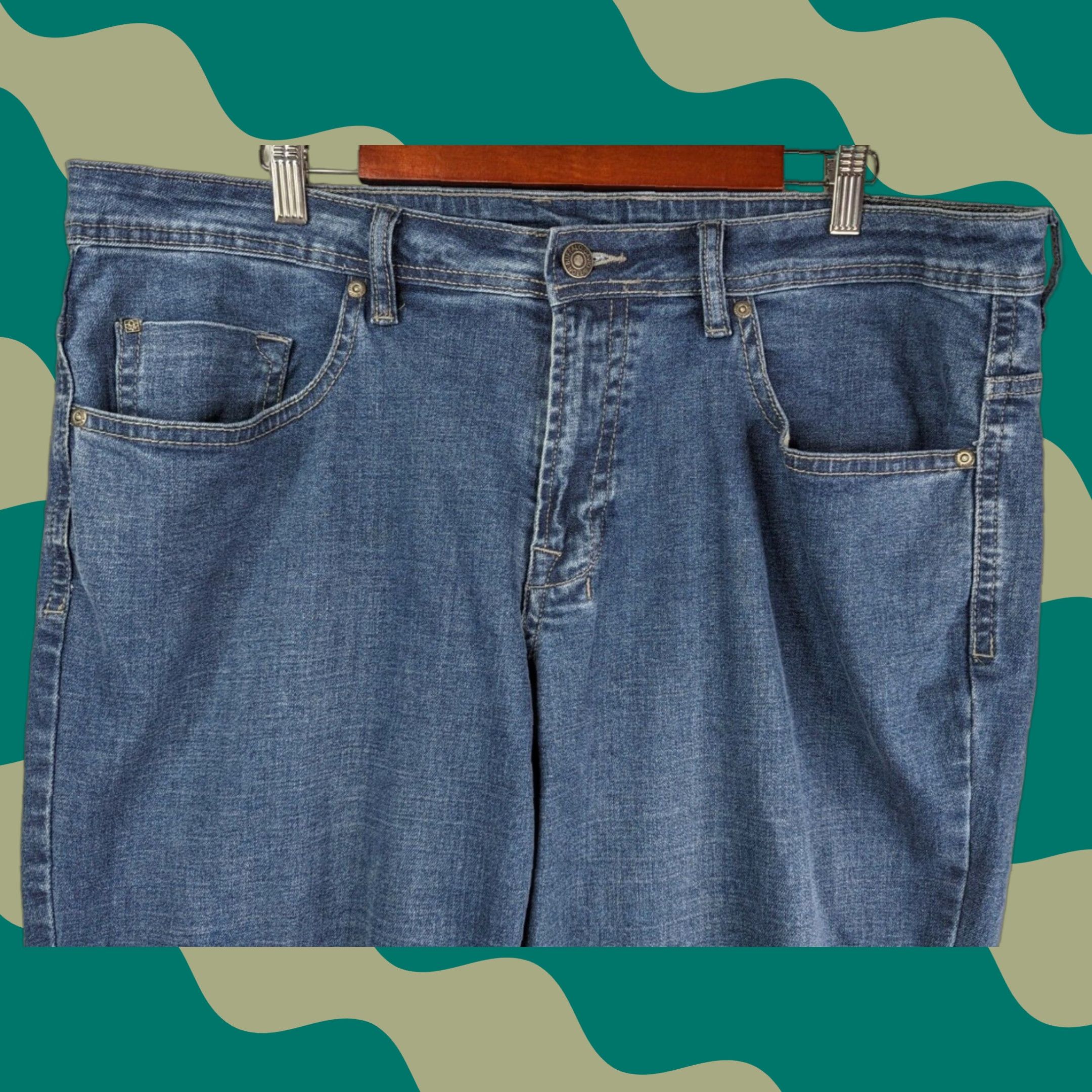 Buffalo David Bitton Buffalo David Bitton Jeans Mens 40 Blue Denim Straight Leg 30 In Inseam Stretch Regular Size US 40 / EU 56 - 1 Thumbnail