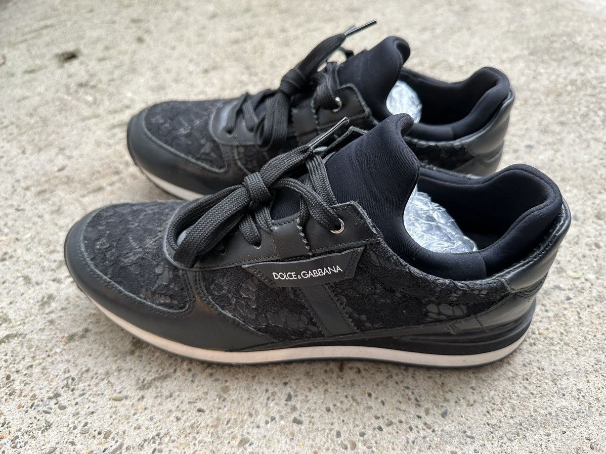 ⚡️Dolce & Gabbana⚡️Leather & Lace Sneakers Size-7/Euro-30-40