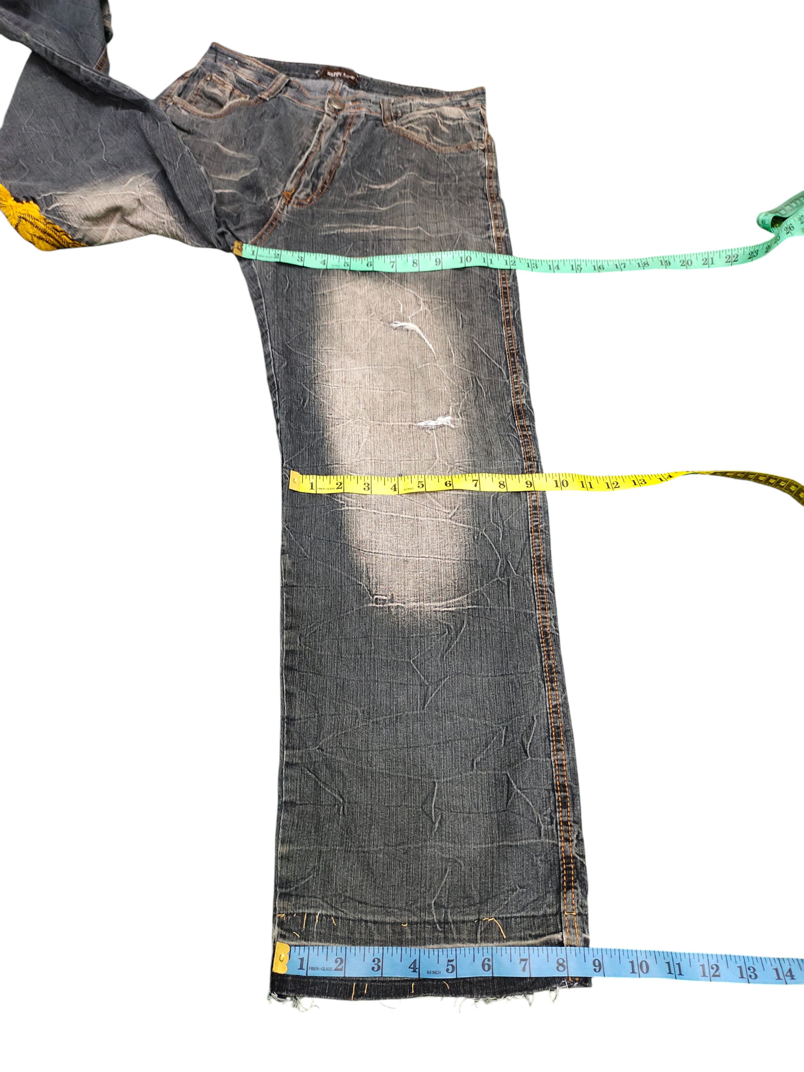Karakuri Tamashii Vintage Sukajan Tiger Embroidered Distress Denim Jeans Size US 30 / EU 46 - 17 Thumbnail