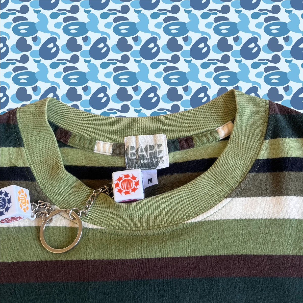 Bape x Kaws College Tee ‘Bendy’ (2005) Tops