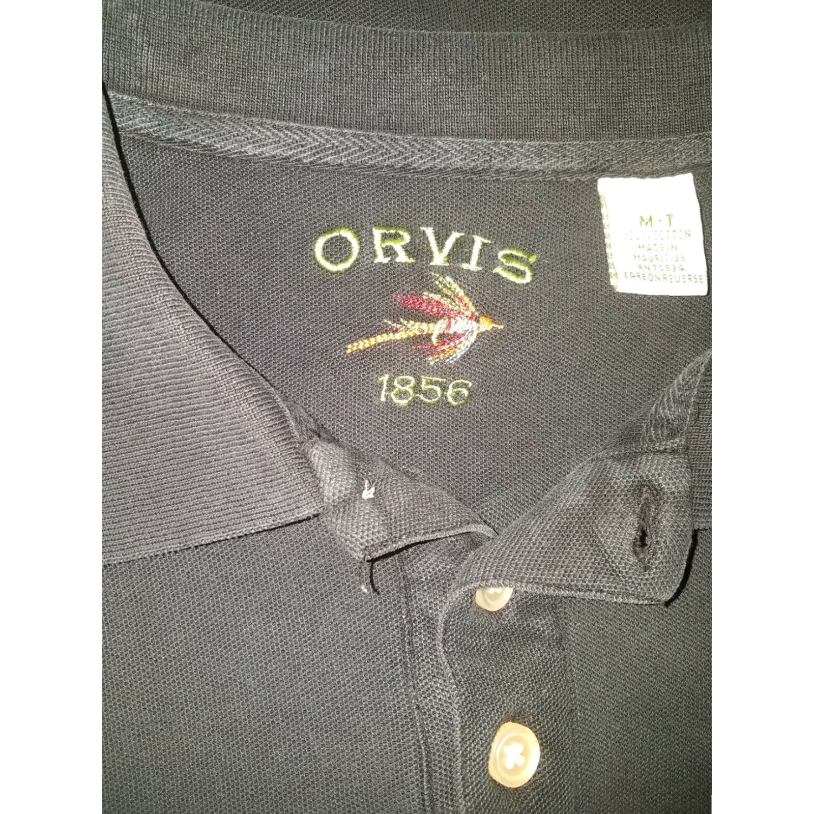 Orvis Orvis Golf Polo Shirt Men's M Short Sleeve Black 1856 Vintage Size US M / EU 48-50 / 2 - 6 Thumbnail