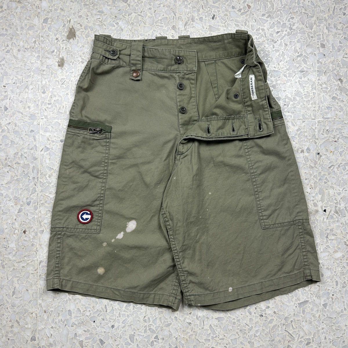 Hysteric Glamour × Japanese Brand × Vintage 1990s Hysteric Glamour - Military Shorts Size US 28 / EU 44 - 11 Thumbnail