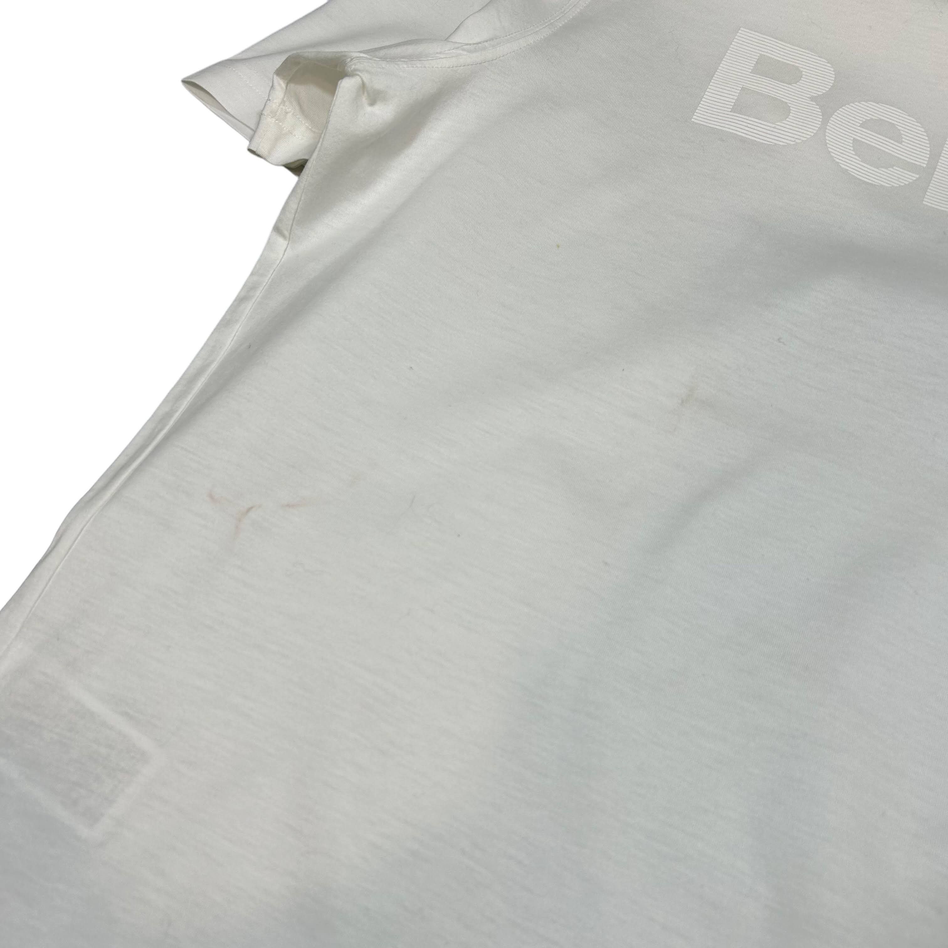 Belstaff Belstaff White Spellout Short Sleeve T-shirt Size Large Size US L / EU 52-54 / 3 - 5 Thumbnail