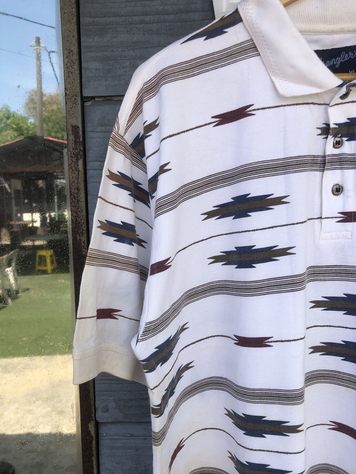 Wrangler Vintage OVP Wrangler Navajo Western Polo Shirt Size US XL / EU 56 / 4 - 2 Thumbnail