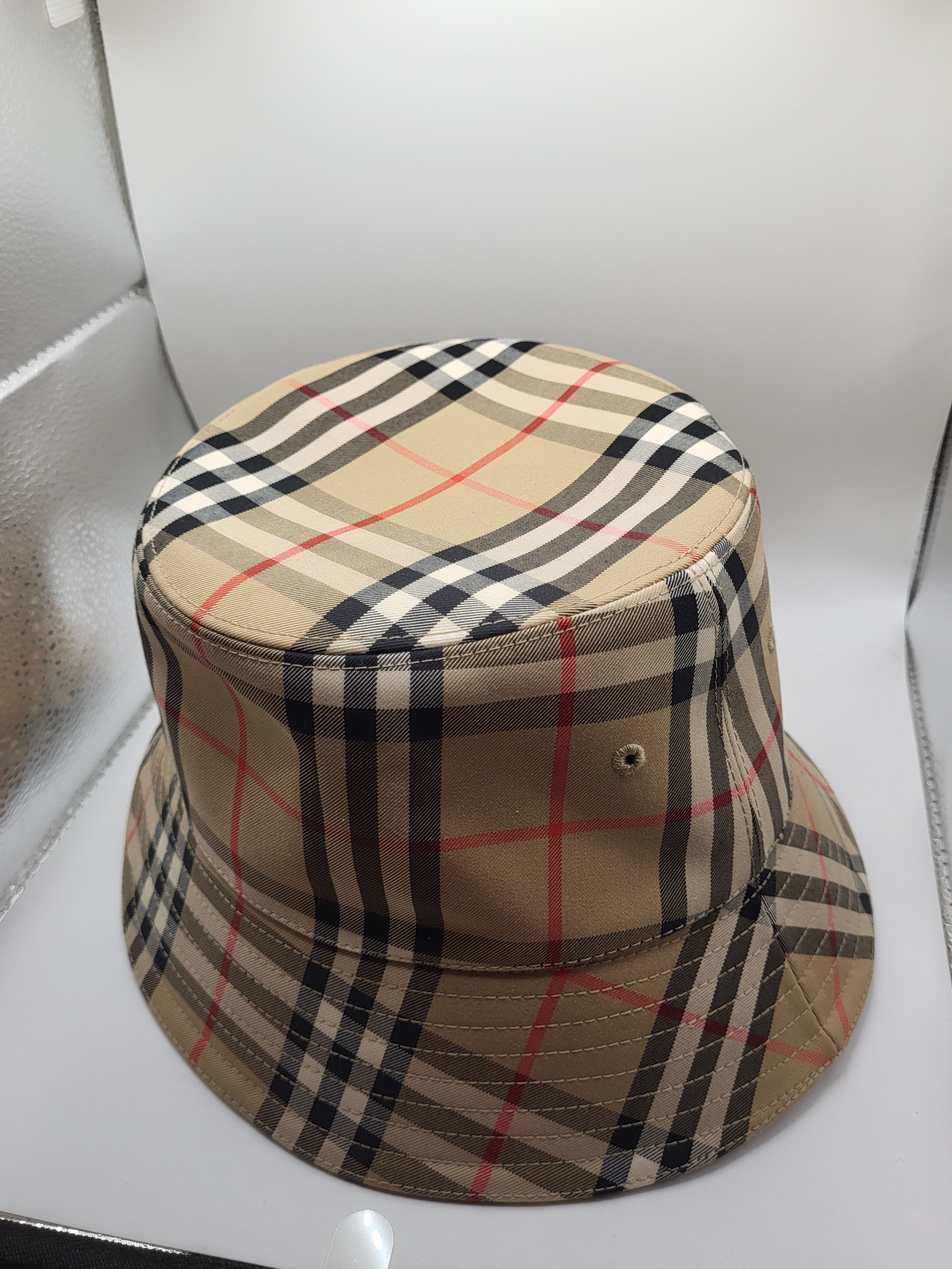 Burberry Burberry Women’s Bucket Hat – Size M – Iconic Check Size ONE SIZE - 4 Thumbnail