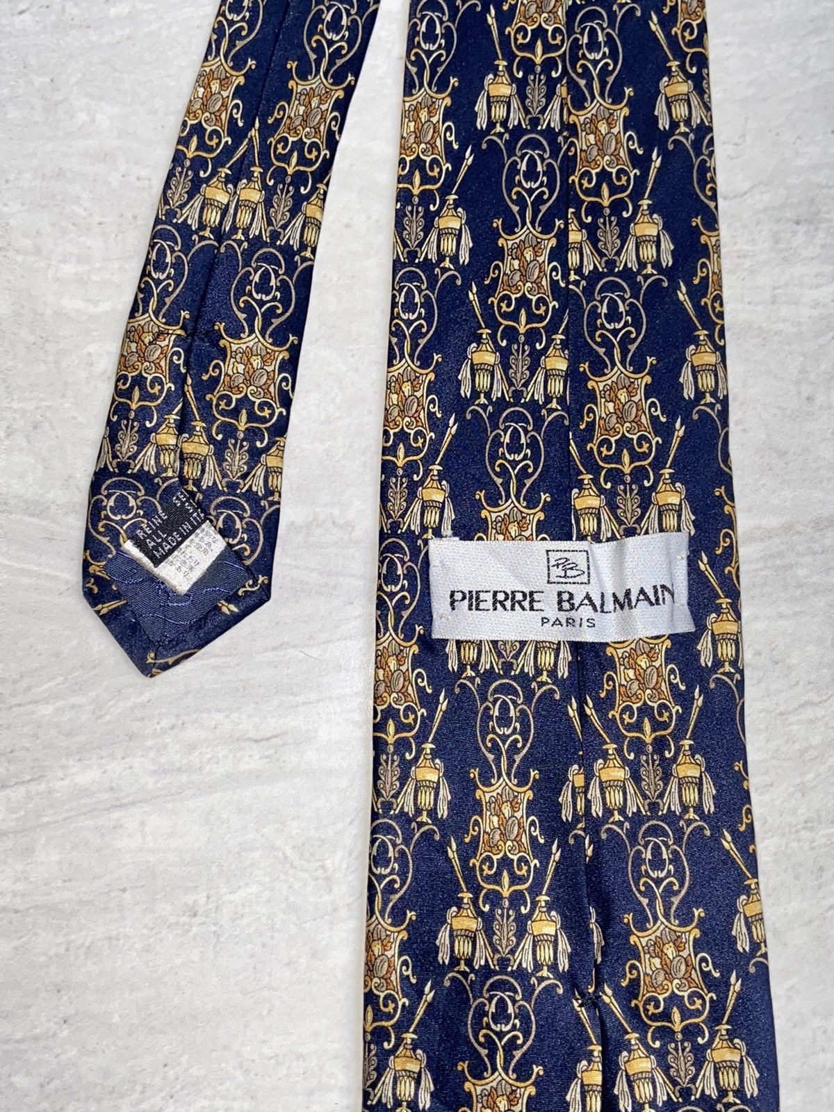 Pierre Balmain PIERRE BALMAIN Paris Motive Tie Size ONE SIZE - 2 Thumbnail