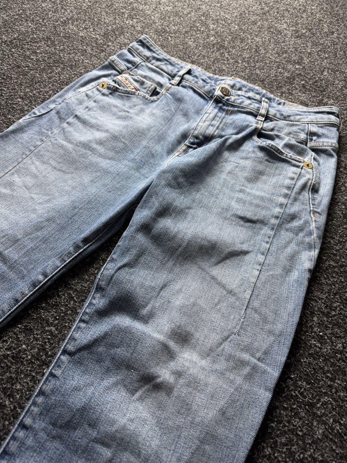 Diesel Luxury 00s Y2K Diesel D-Fayza Boyfriend Low Waist Jeans Size 27" / US 4 / IT 40 - 4 Thumbnail
