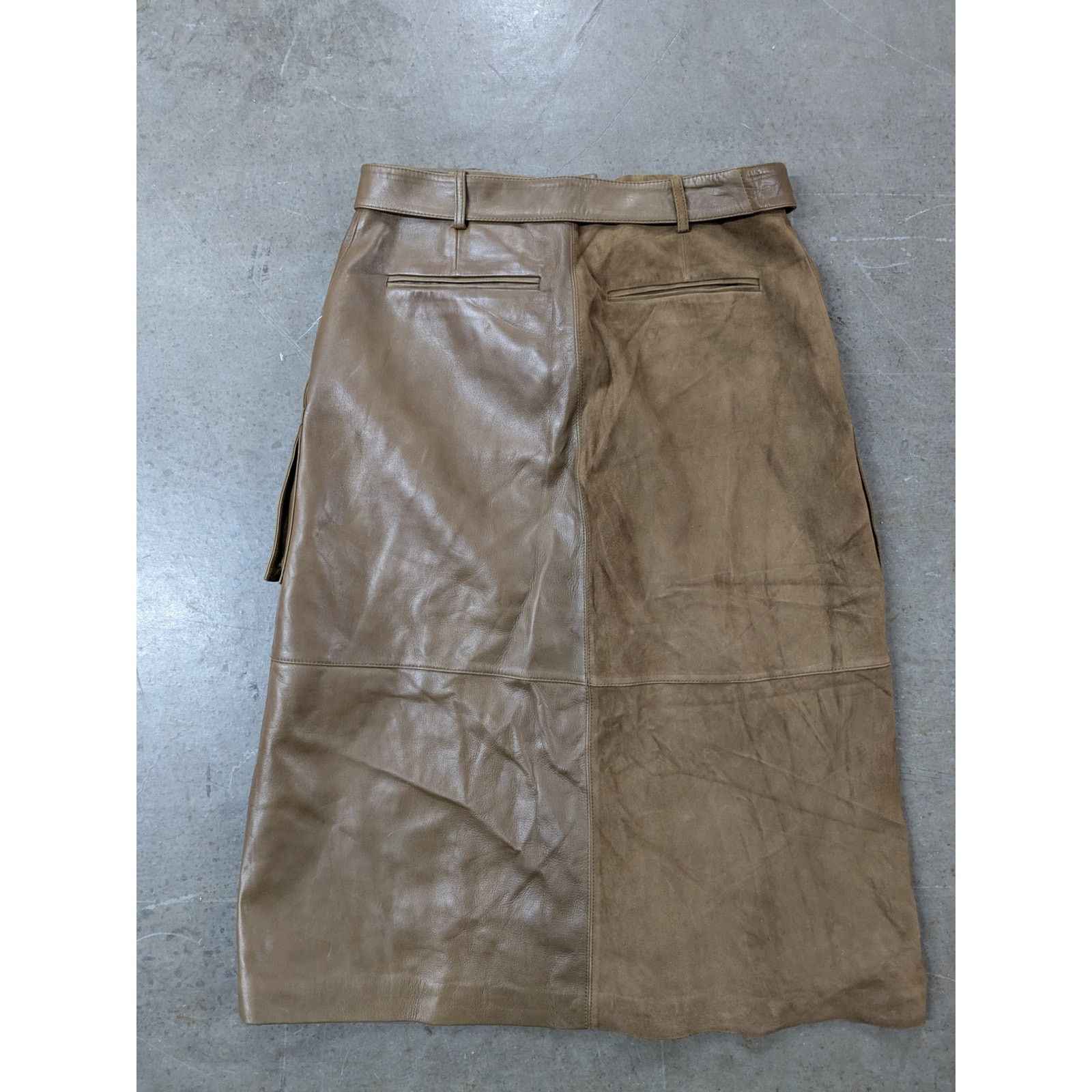 Banana Republic Banana Republic x Peter Do -Leather Utility Skirt/10/Brown Size 32" / US 10 / IT 46 - 10 Thumbnail