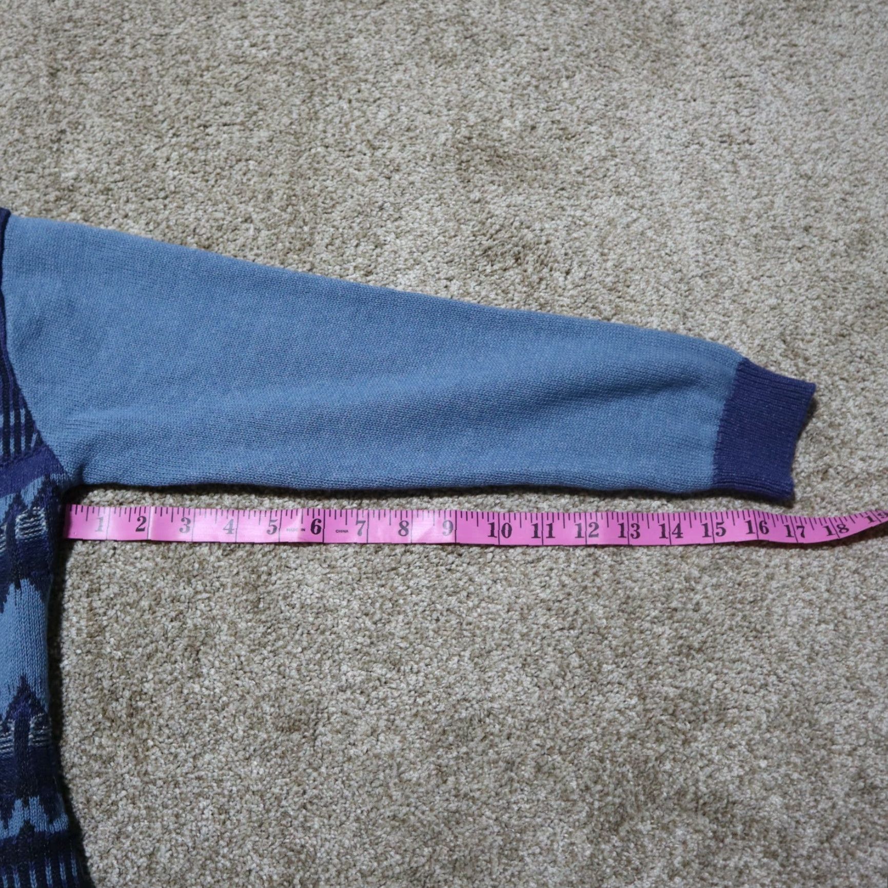 Orvis VINTAGE Orvis Cotton Knit Cardigan Women's Size Large Blue Casual Open Front Pockets Sweater Size L / US 10 / IT 46 - 7 Thumbnail