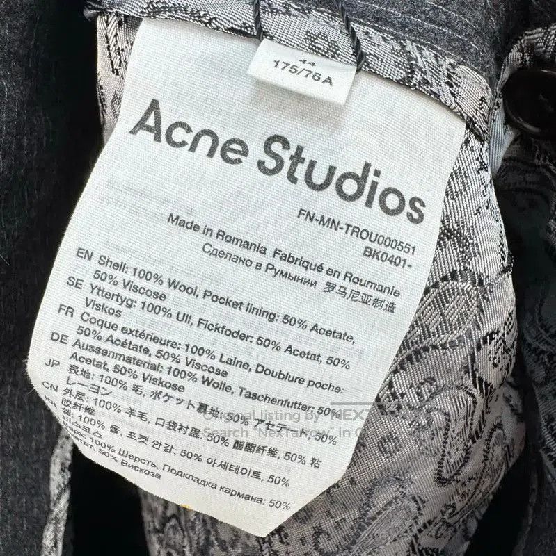 Acne Studios Acne Studios Gray Wool Blend Casual Pants. Size US 26 / EU 42 - 6 Thumbnail