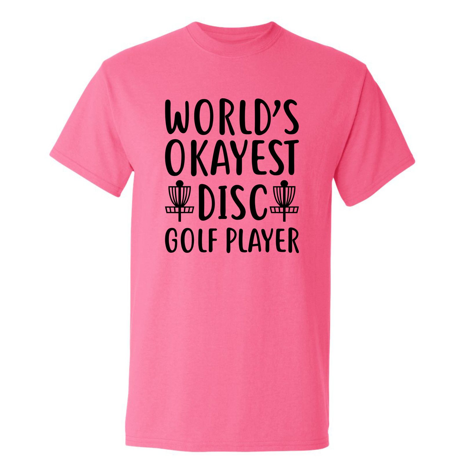 Gildan Disc Golf T Shirt Worlds OKAYEST DISCGOLFER Funny Shirt Size US XL / EU 56 / 4 - 14 Thumbnail