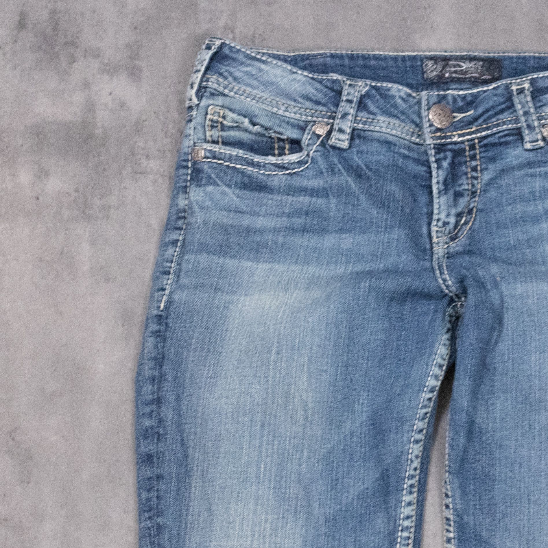 Silver Jeans Co. Y2K Silver Jeans Co Zac Bootcut Low Rise Denim Size US 35 - 8 Thumbnail