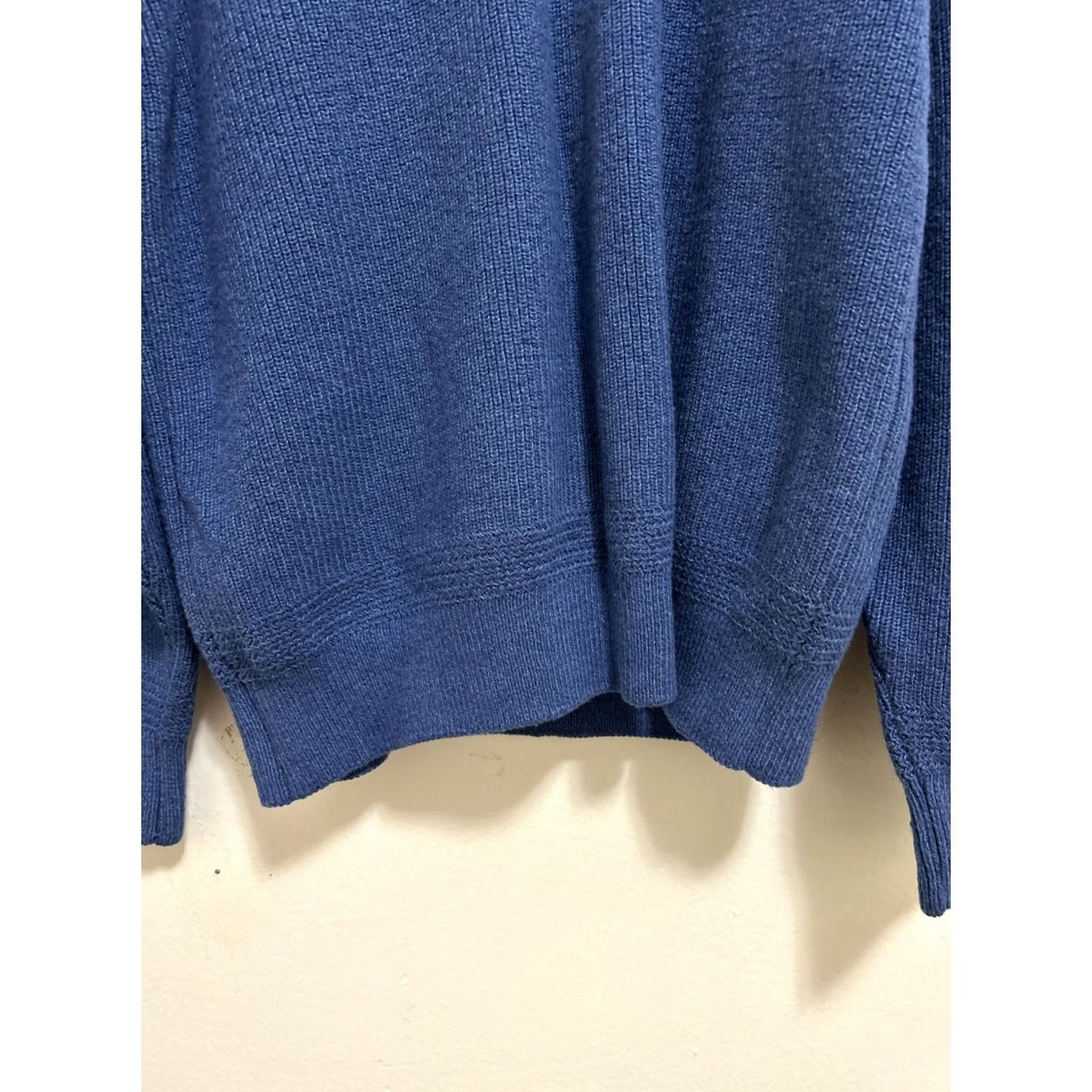 Vintage VINTAGE L.L. Bean Fishermen Sweater Mens L Blue Henley Crew Neck Knit Pullover Made in USA G718 Size US L / EU 52-54 / 3 - 6 Thumbnail