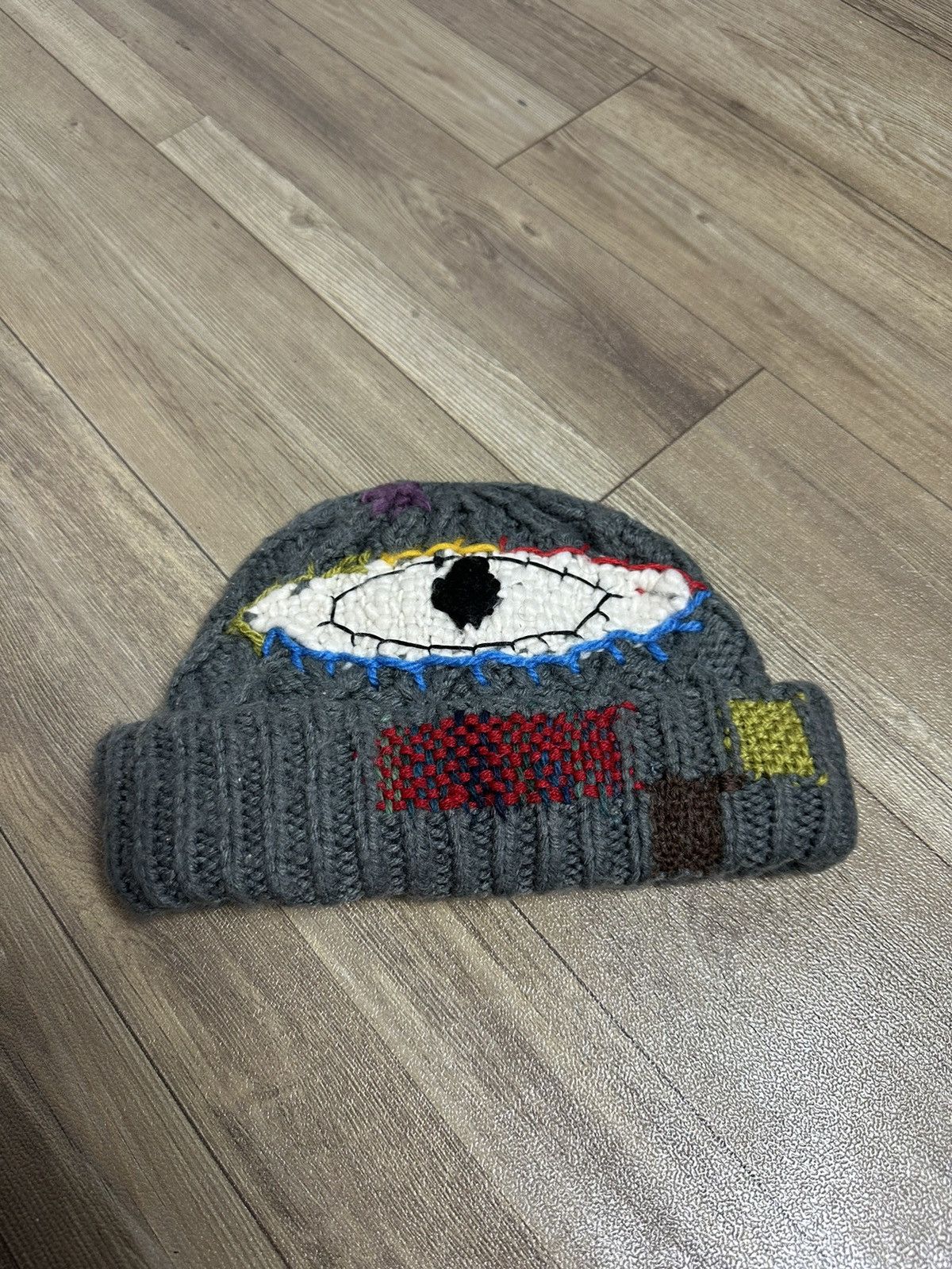 Handmade Custom Made Nice Design Art Knitted Eye Beanie Hats Size ONE SIZE - 8 Thumbnail