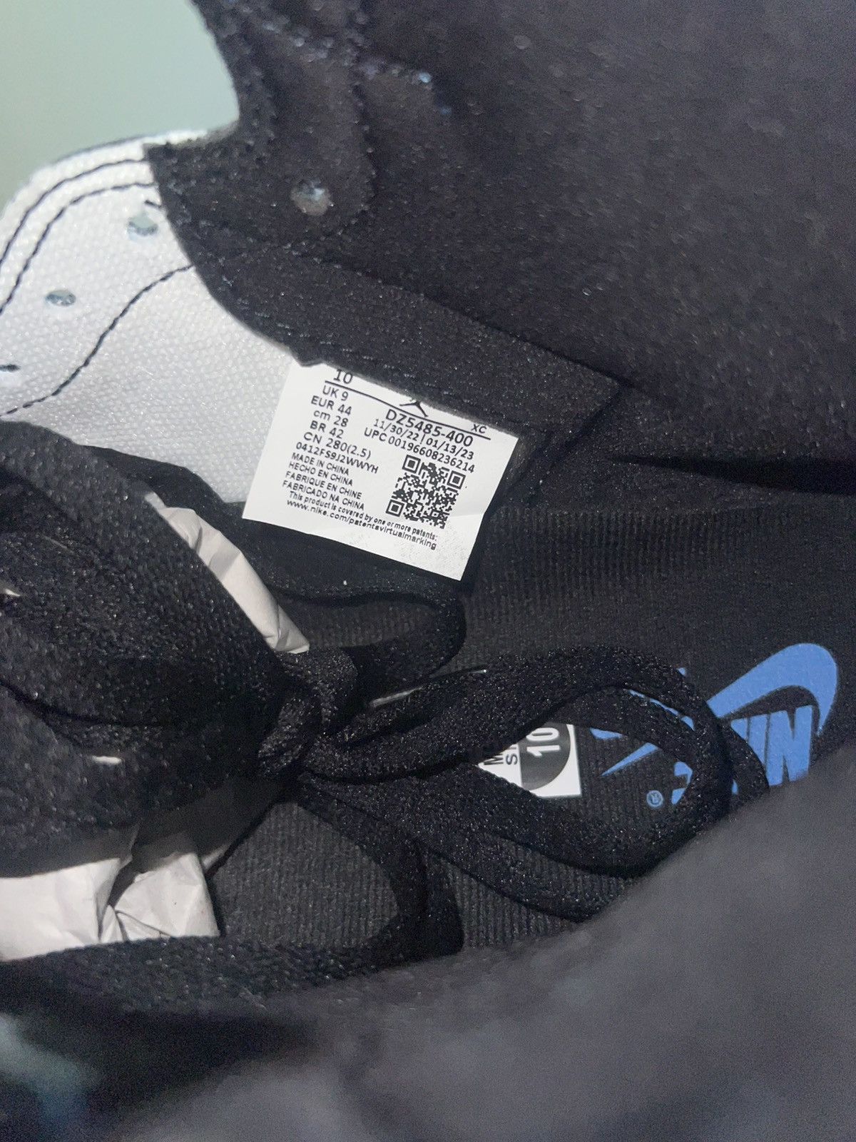 Jordan Brand Jordan 1 Retro “Unc Toe” Size US 10 / EU 43 - 6 Thumbnail