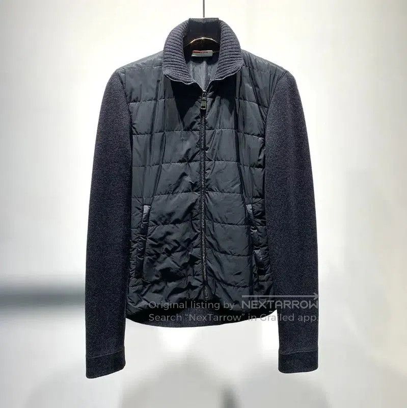 Prada Prada Navy Cotton Men's Down Jacket. Size US M / EU 48-50 / 2 - 1 Thumbnail
